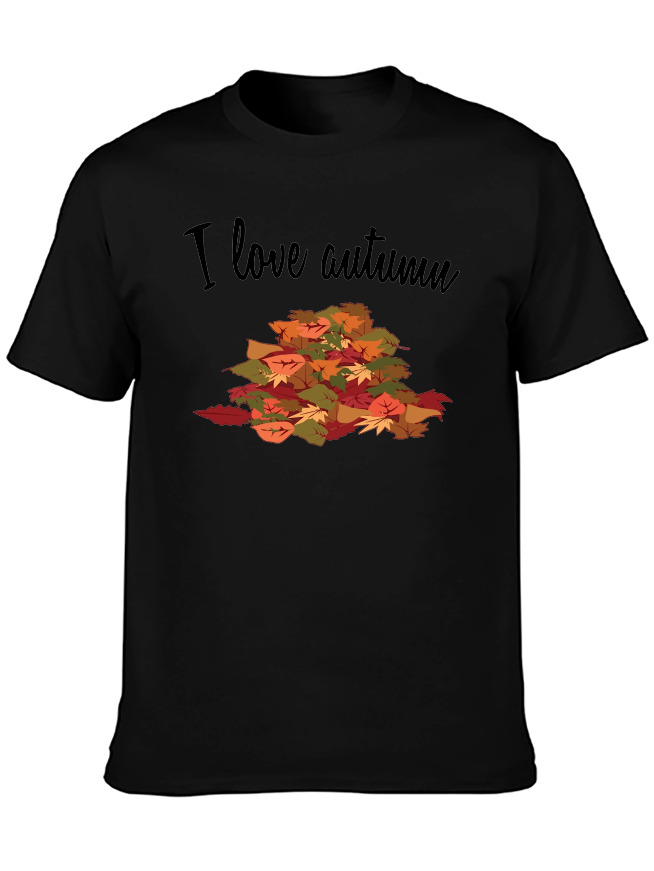 Autumn Leaves Graphic T-Shirt - I Love Autumn