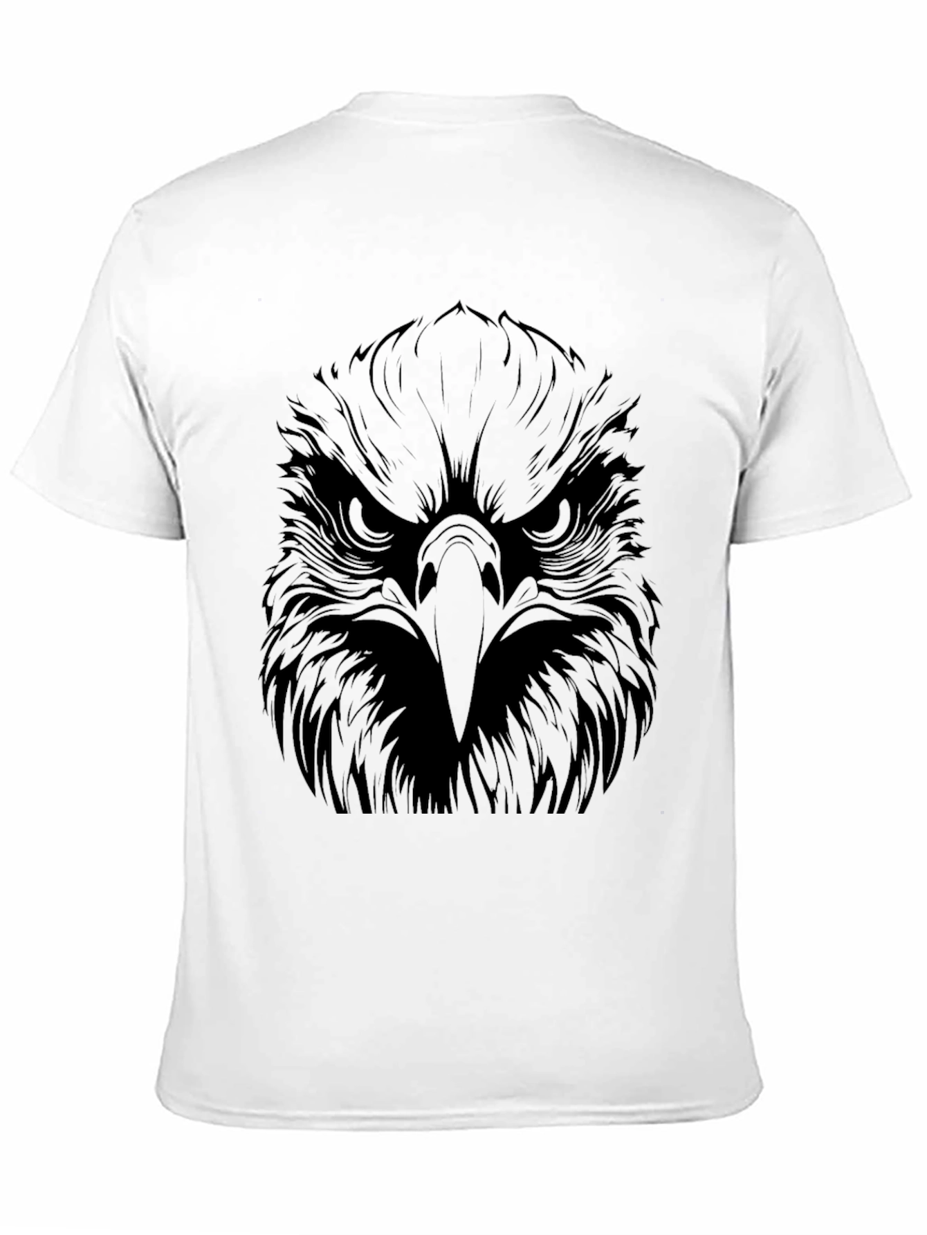 Mens Black Eagle Graphic T-Shirt