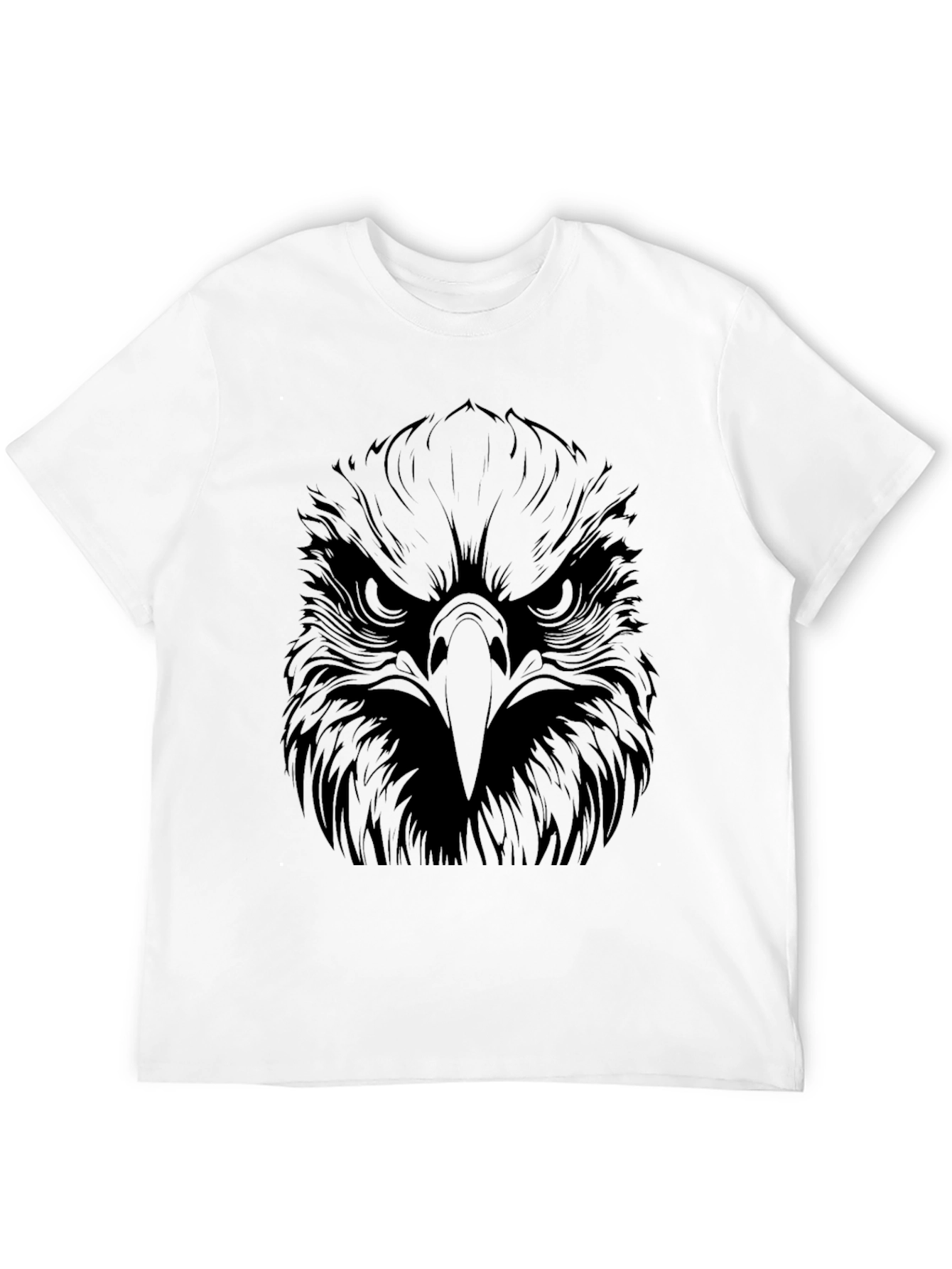 Mens Black Eagle Graphic T-Shirt