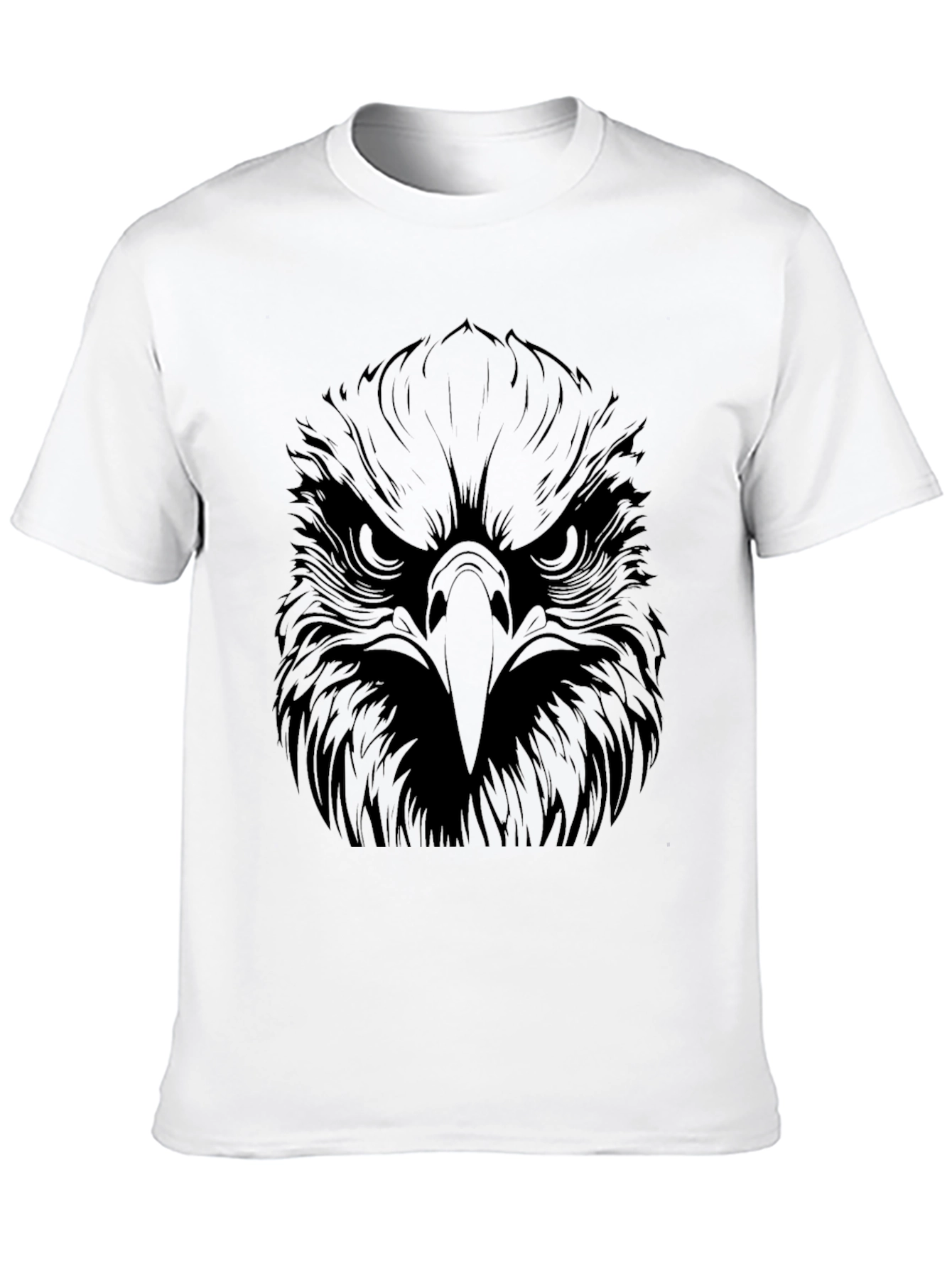 Mens Black Eagle Graphic T-Shirt