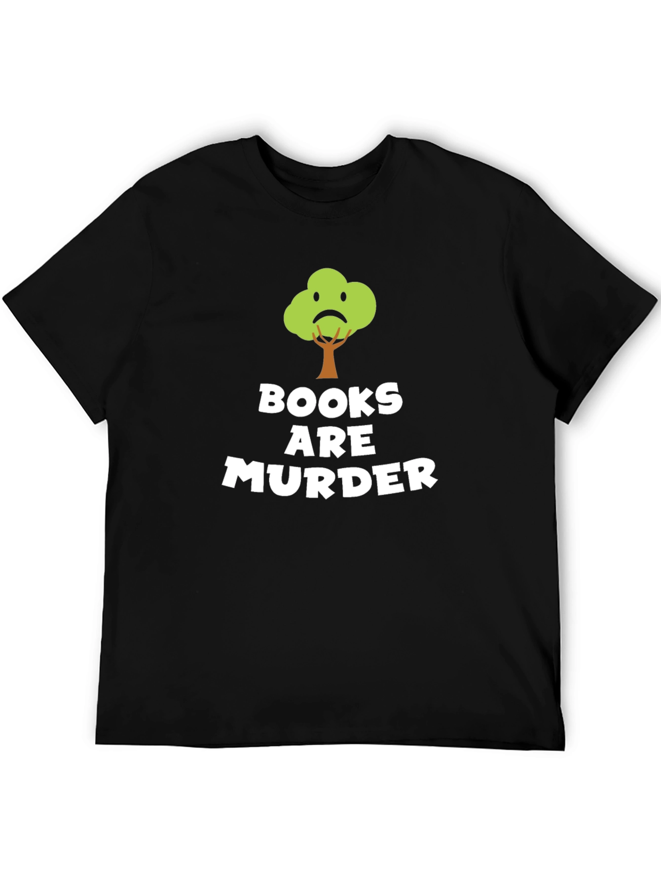 Books Are Murder Funny Tree T-Shirt