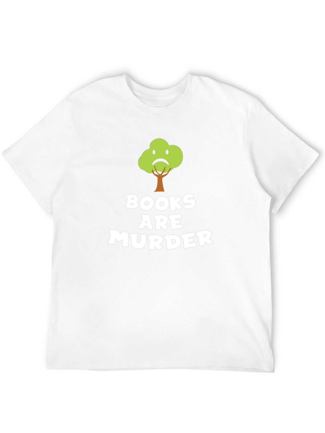 Books Are Murder Funny Tree T-Shirt