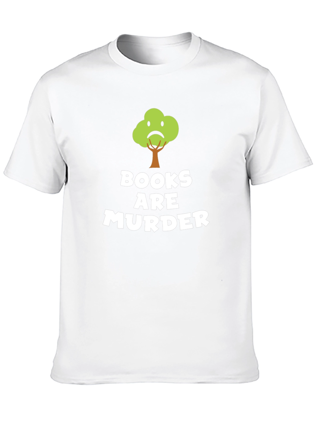 Books Are Murder Funny Tree T-Shirt