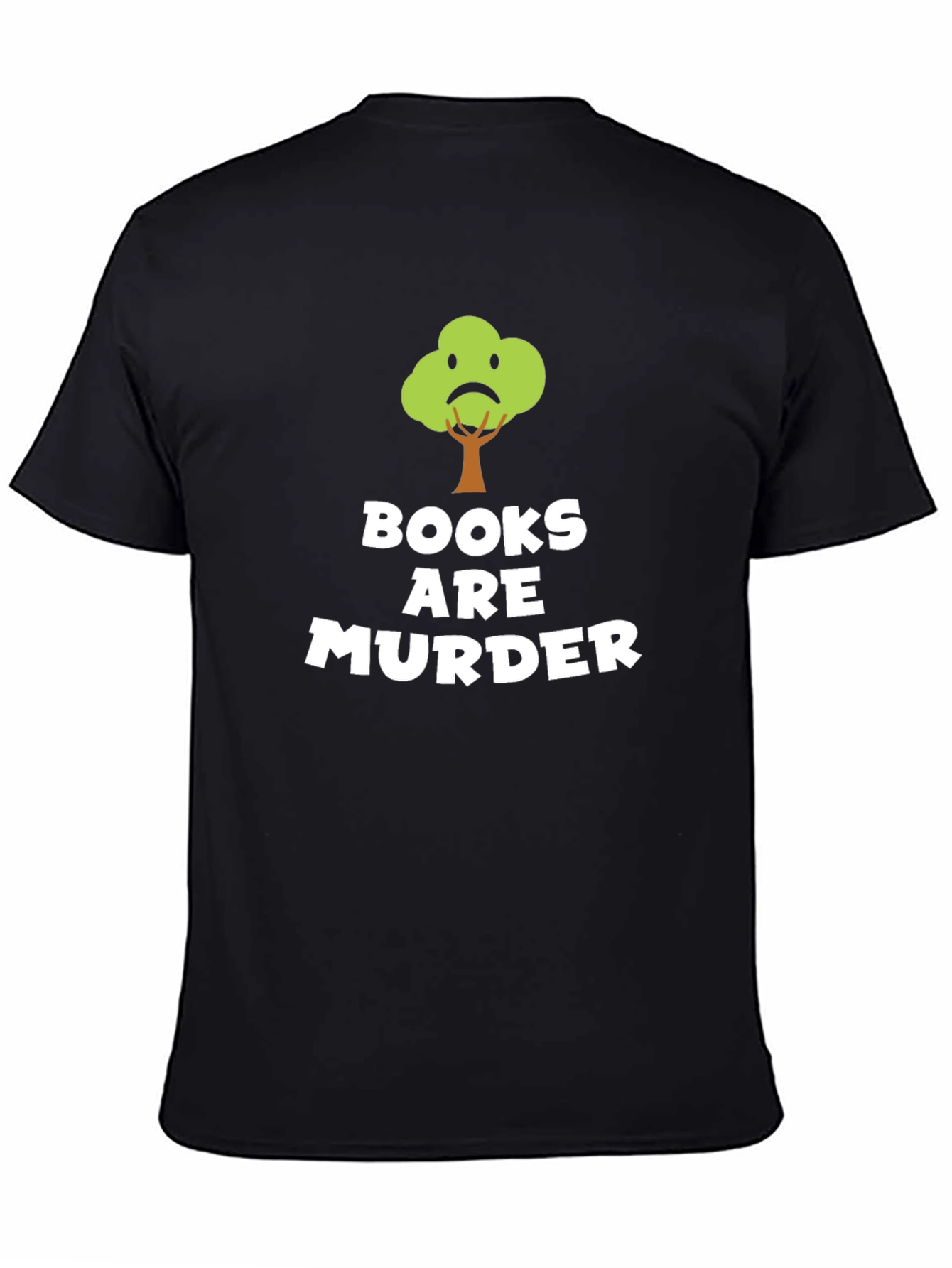 Books Are Murder Funny Tree T-Shirt