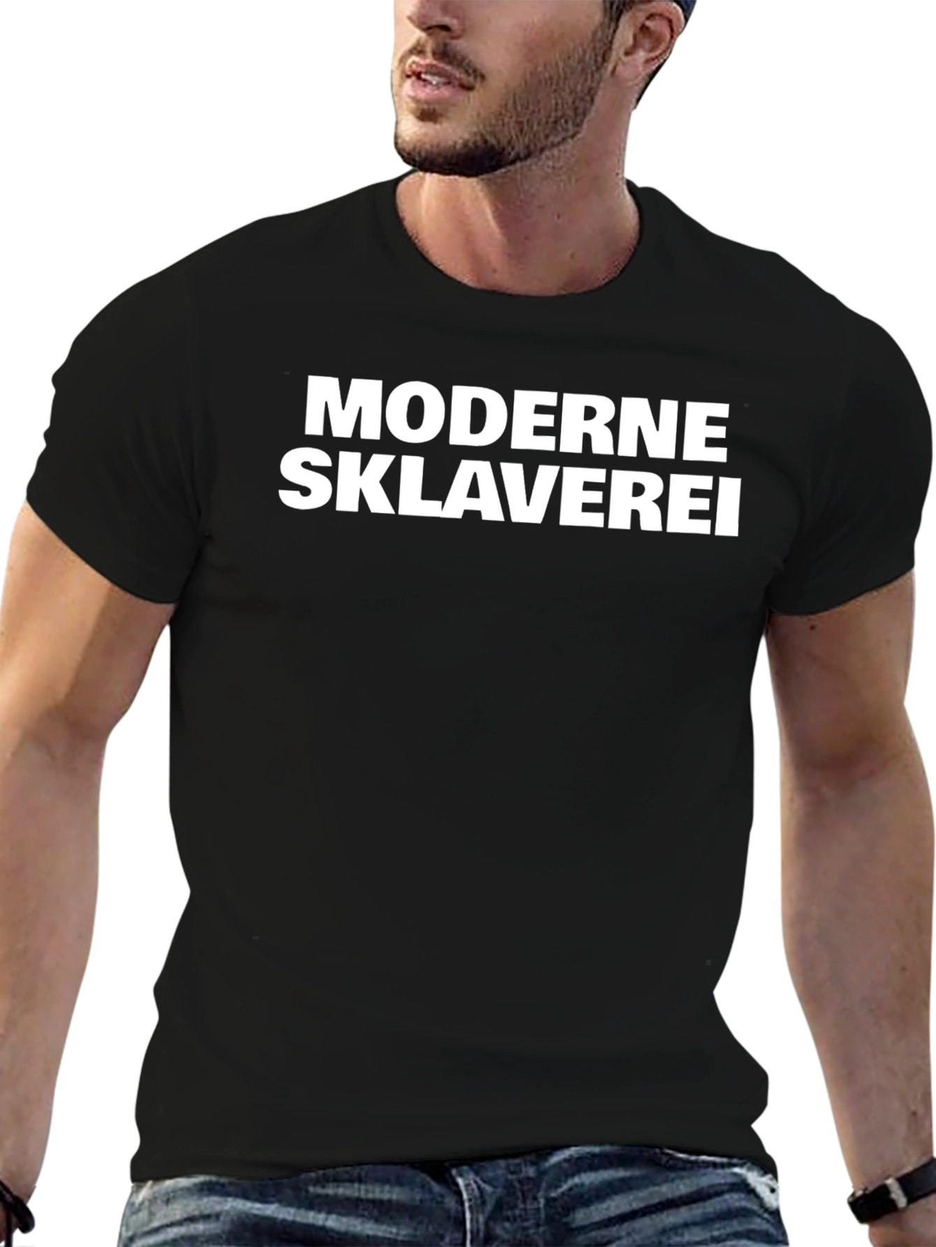 Modern Slavery Graphic Tee - Bold Statement Shirt