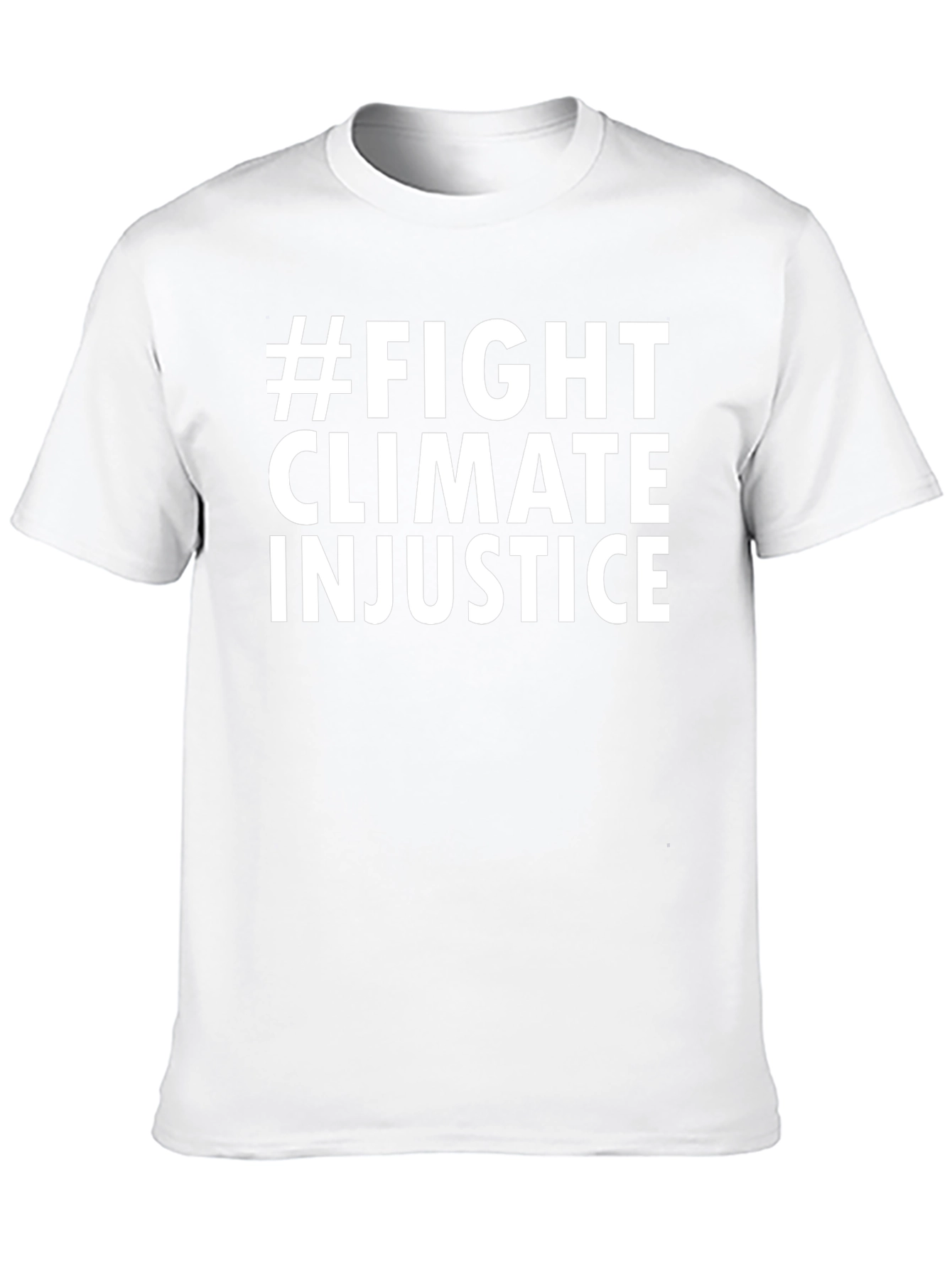 #Fight Climate Injustice Black Graphic T-Shirt