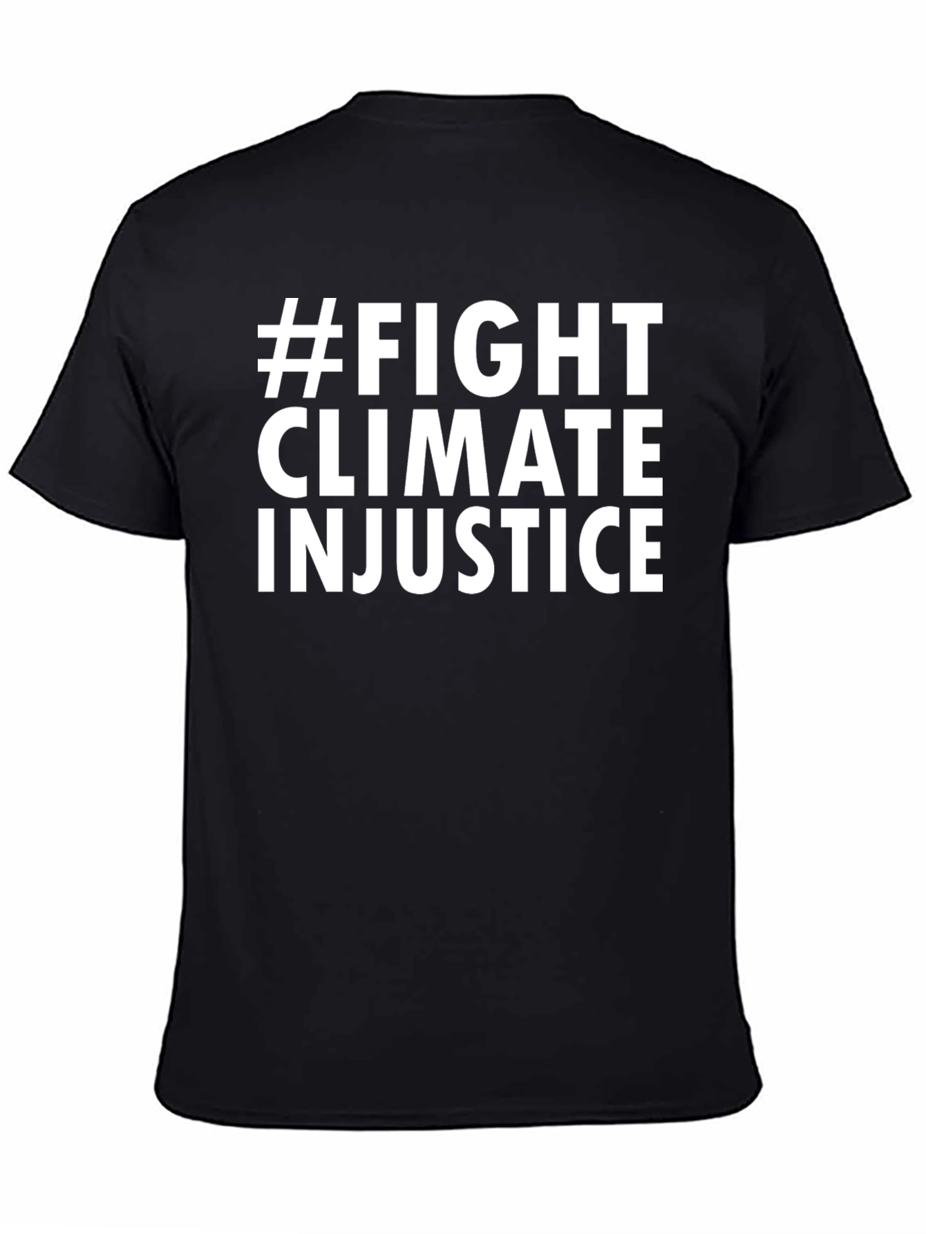 #Fight Climate Injustice Black Graphic T-Shirt