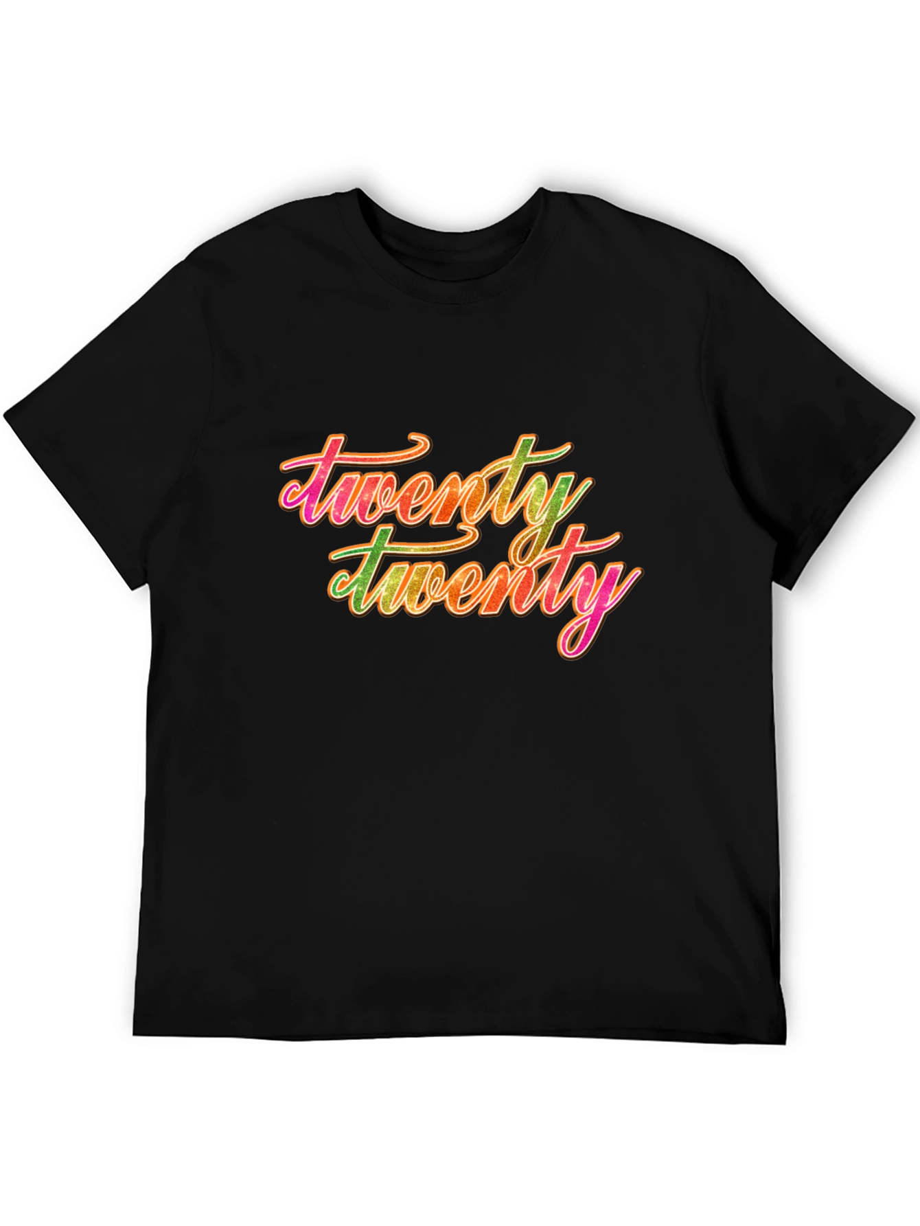Twenty Twenty Graphic Tee - Black Casual T-Shirt