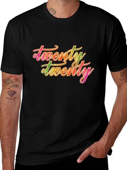 Twenty Twenty Graphic Tee - Black Casual T-Shirt