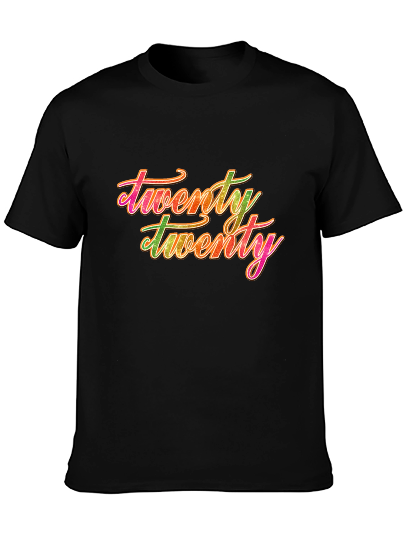Twenty Twenty Graphic Tee - Black Casual T-Shirt