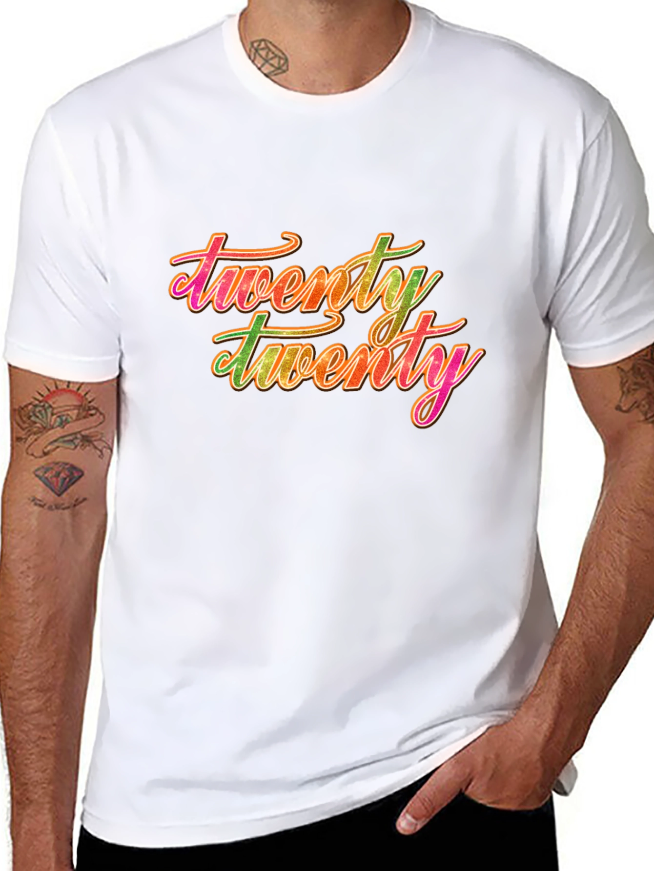 Twenty Twenty Graphic Tee - Black Casual T-Shirt