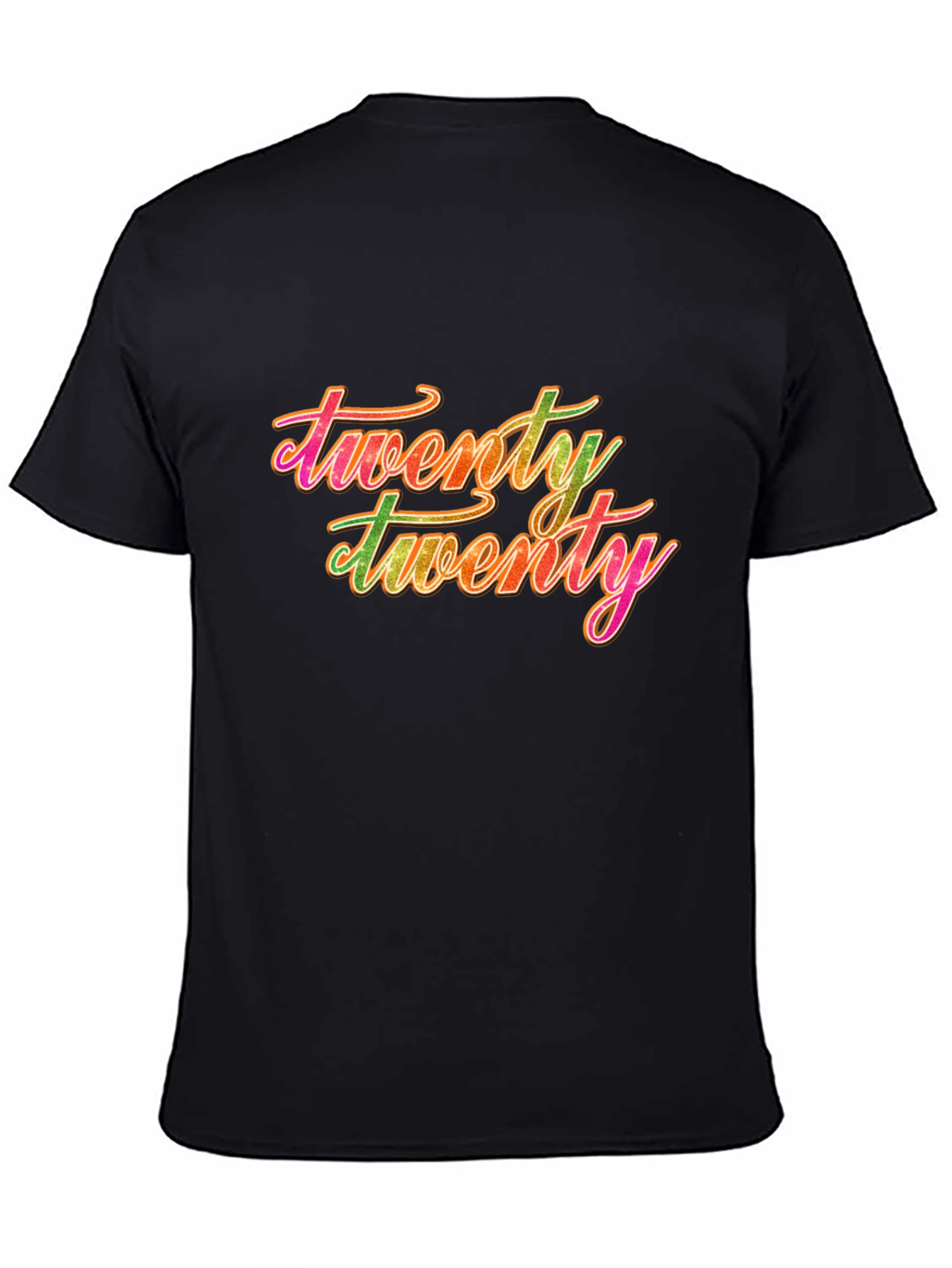 Twenty Twenty Graphic Tee - Black Casual T-Shirt