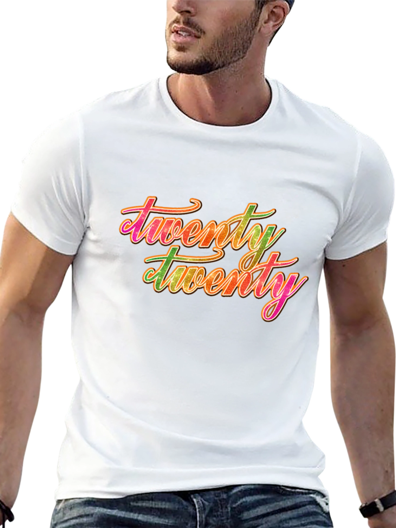 Twenty Twenty Graphic Tee - Black Casual T-Shirt