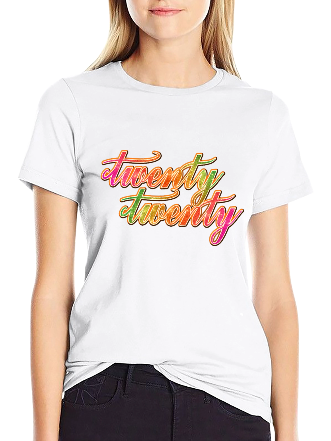 Twenty Twenty Graphic Tee - Black Casual T-Shirt