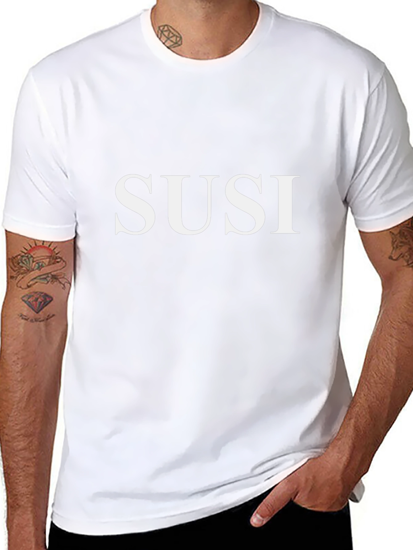 SUSI Tee - Classic Black Cotton T-Shirt
