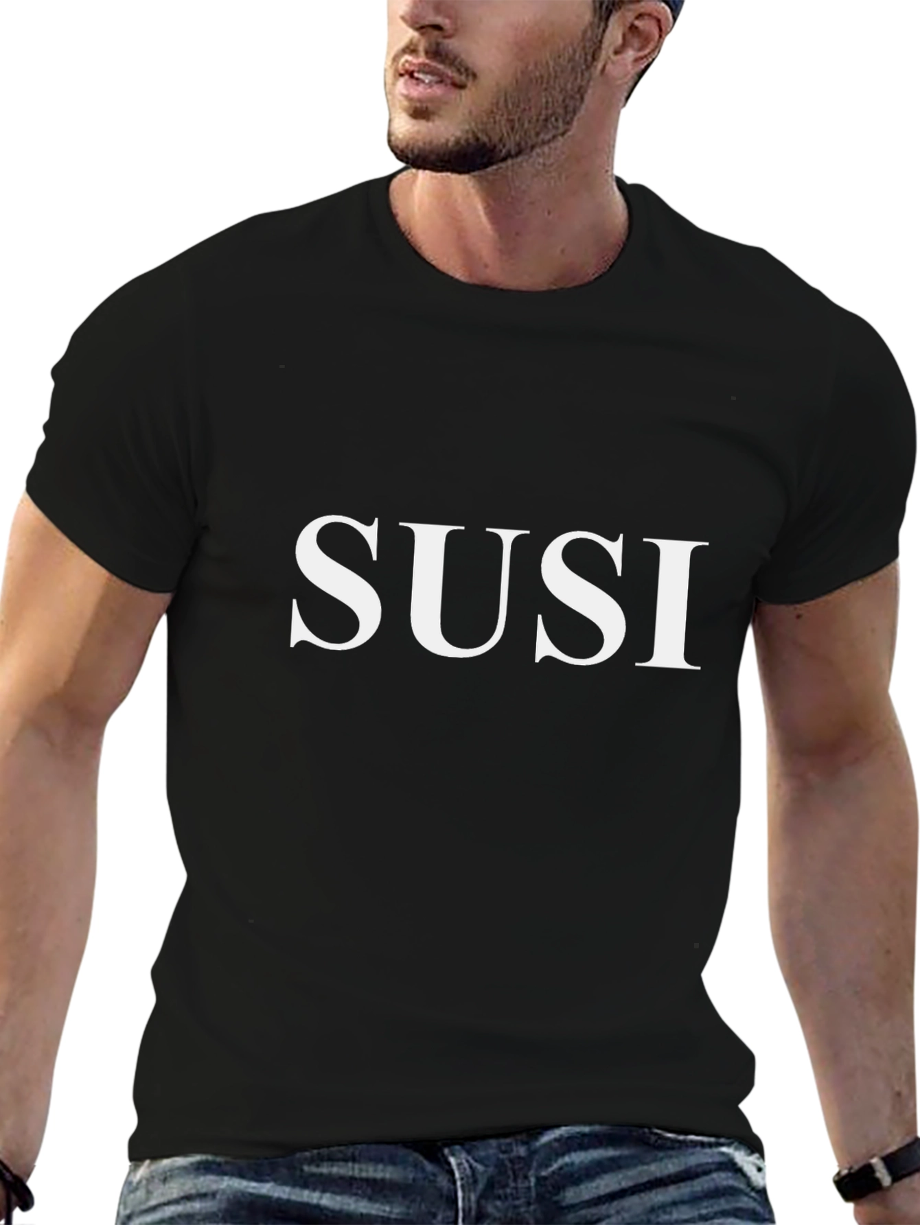 SUSI Tee - Classic Black Cotton T-Shirt