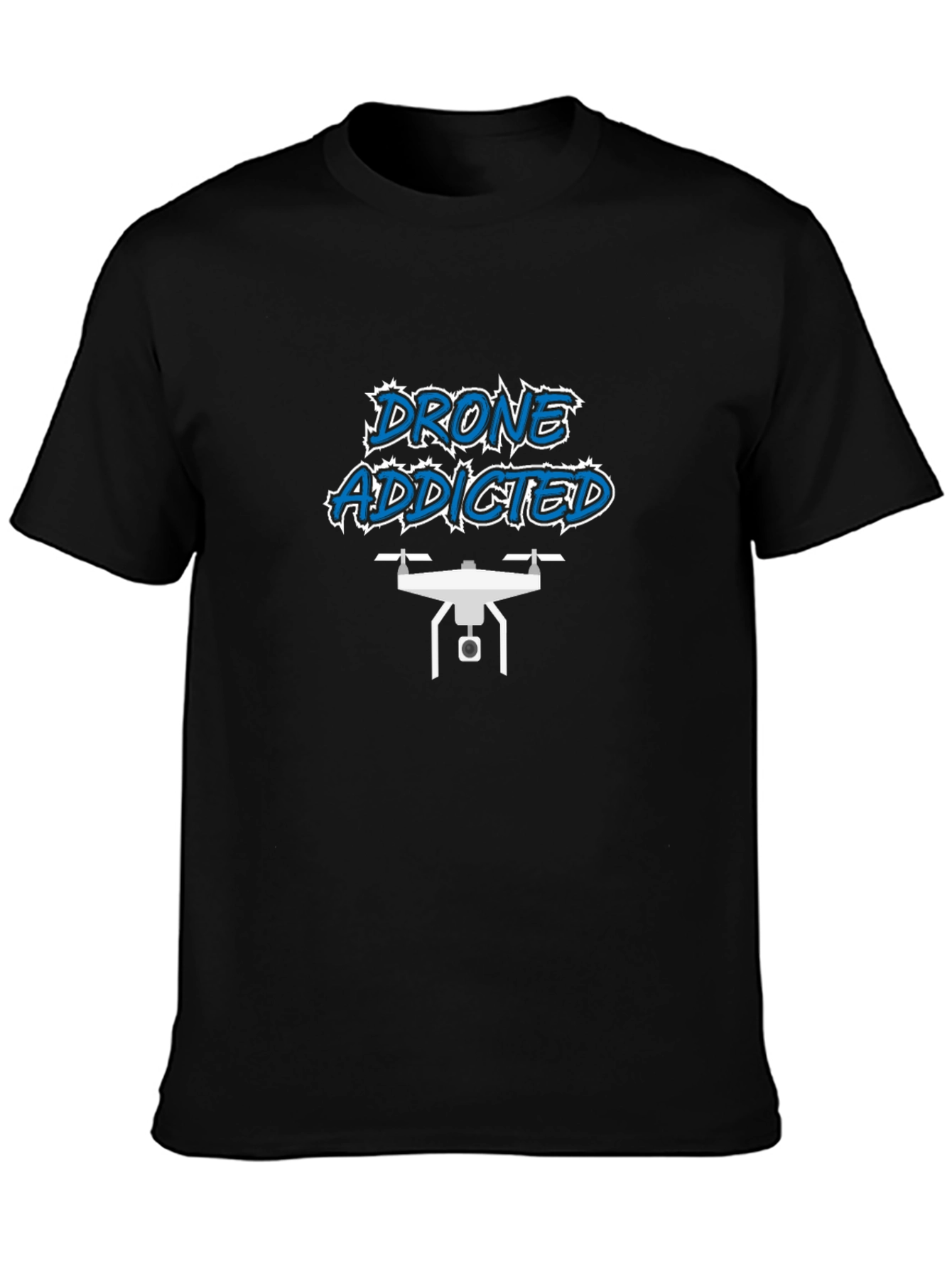 Drone Addicted Black T-Shirt