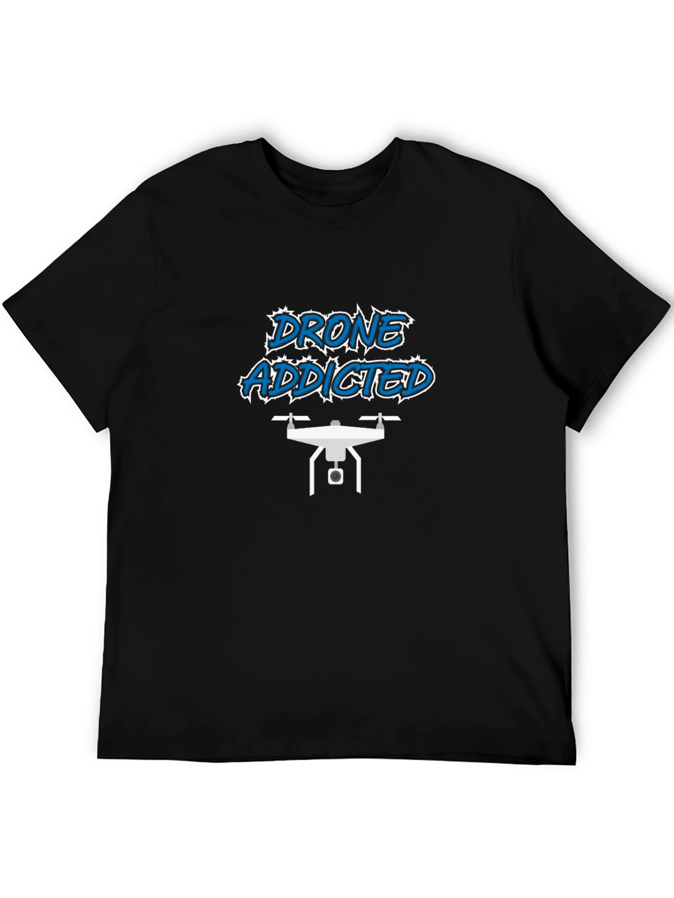 Drone Addicted Black T-Shirt