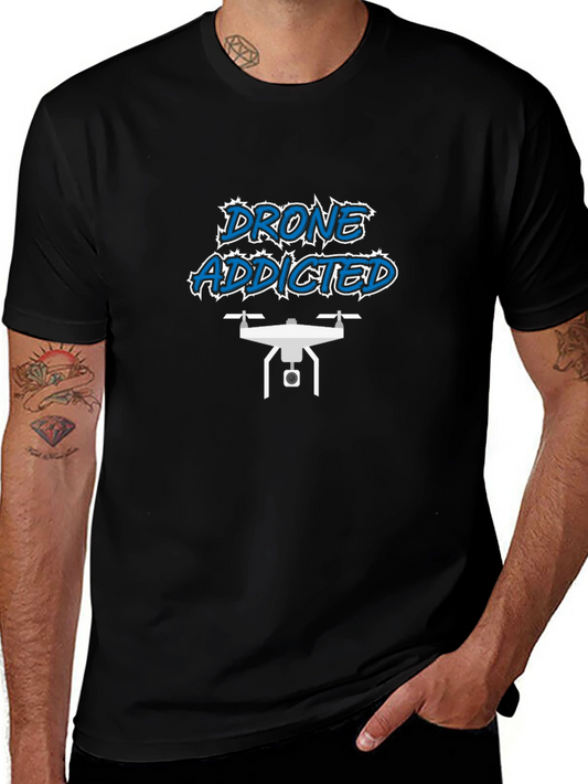 Drone Addicted Black T-Shirt