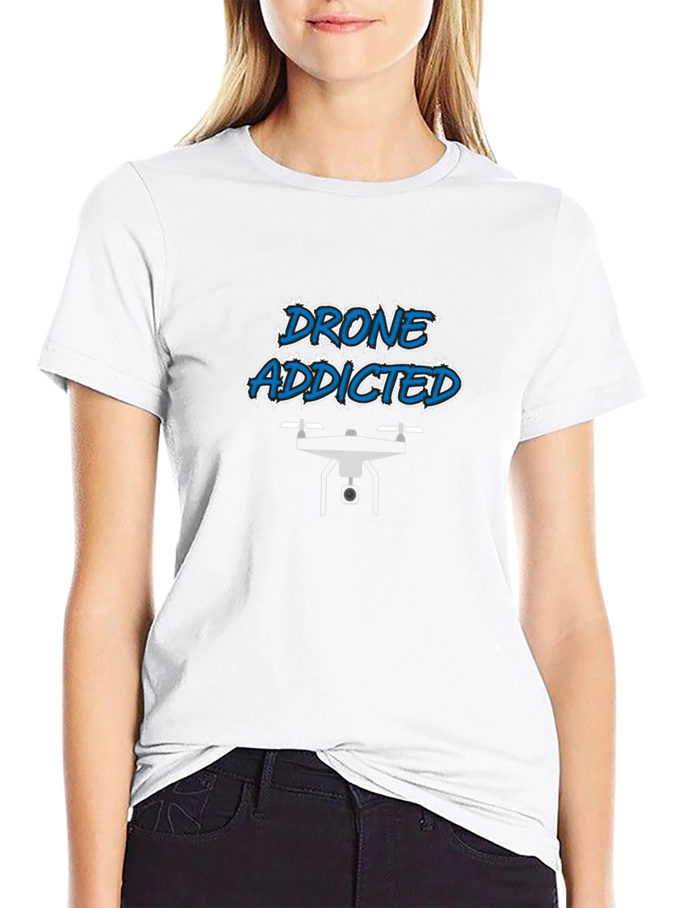 Drone Addicted Black T-Shirt