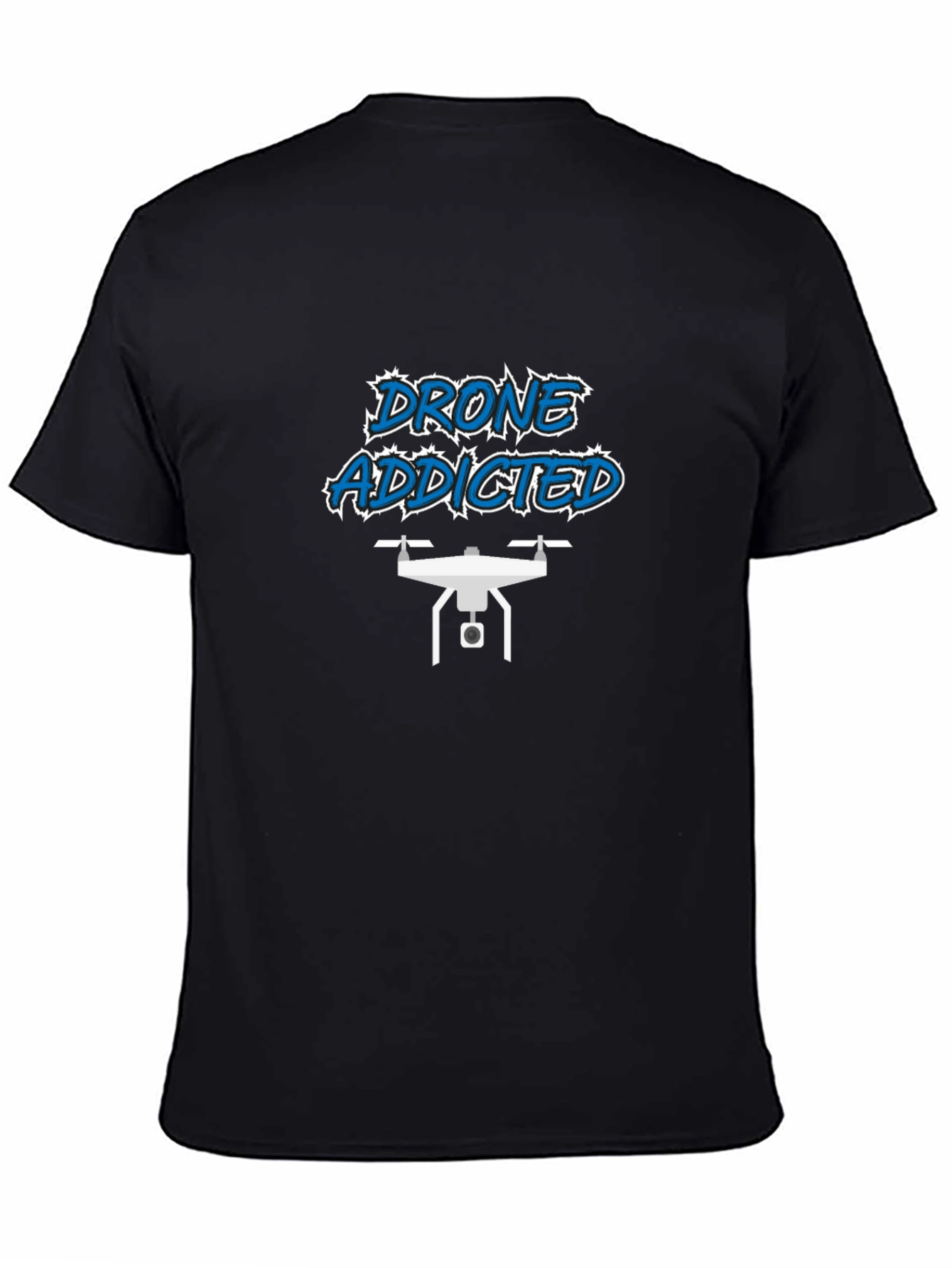 Drone Addicted Black T-Shirt