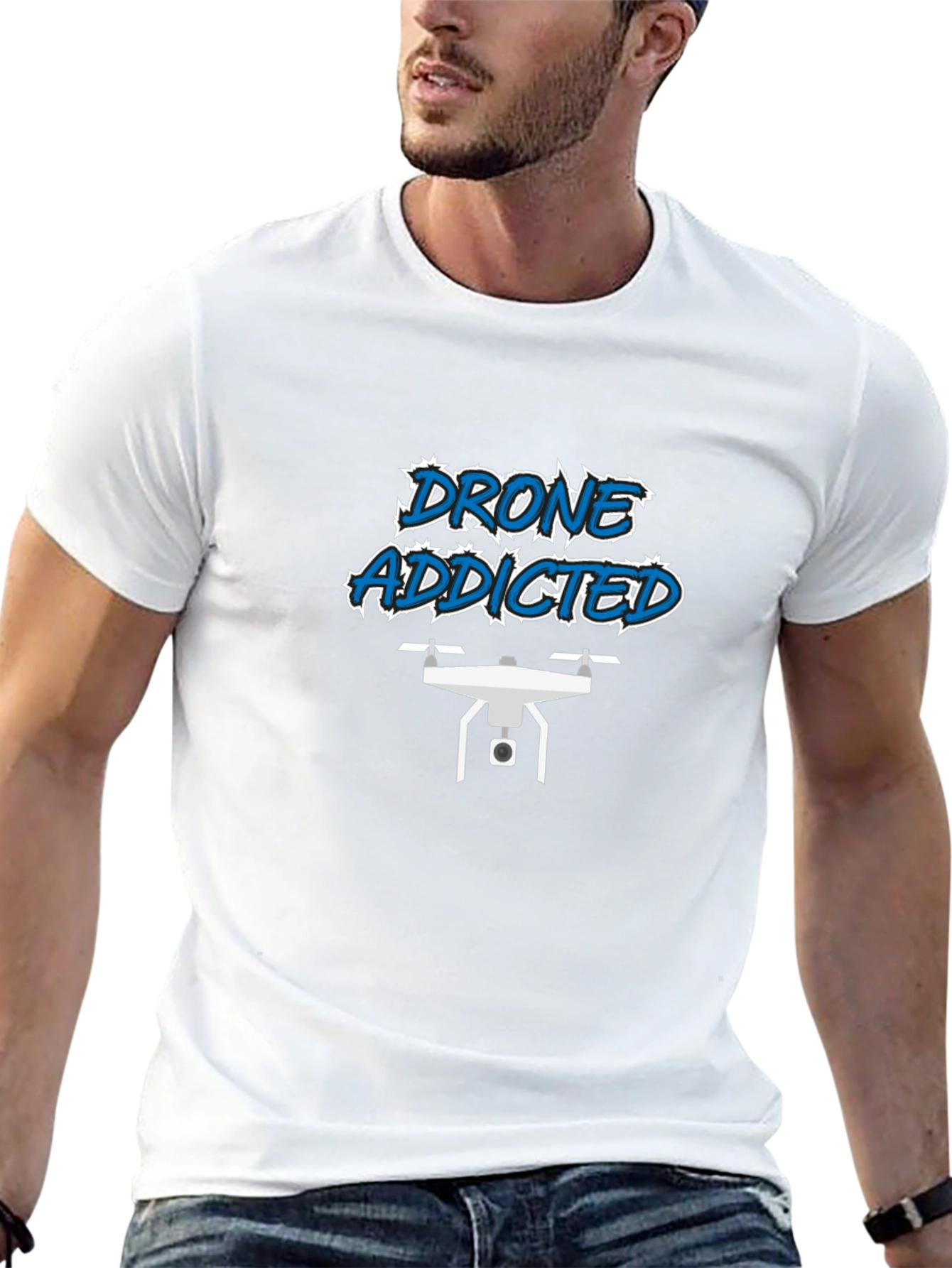 Drone Addicted Black T-Shirt