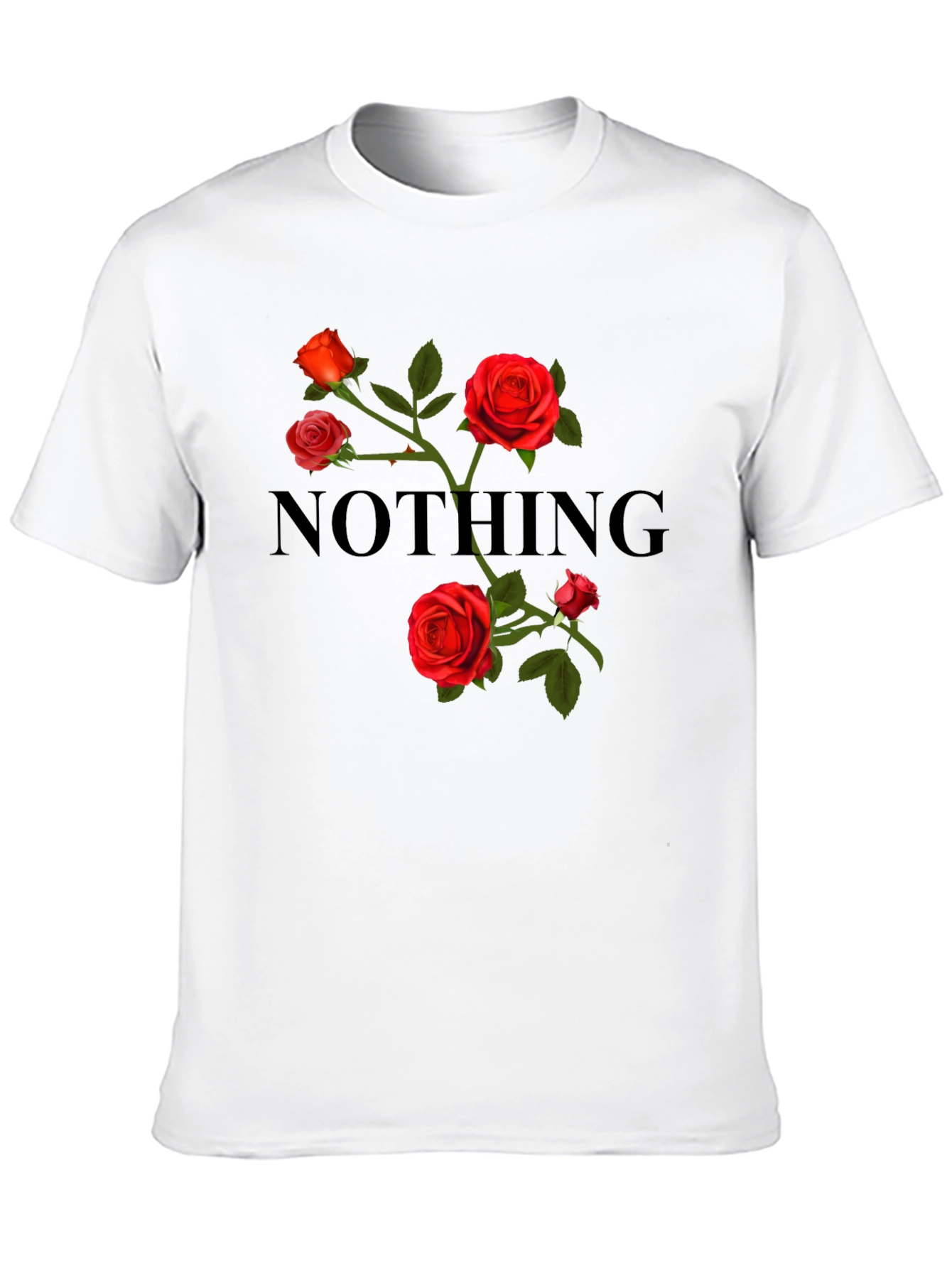 Nothing Roses Black T-Shirt
