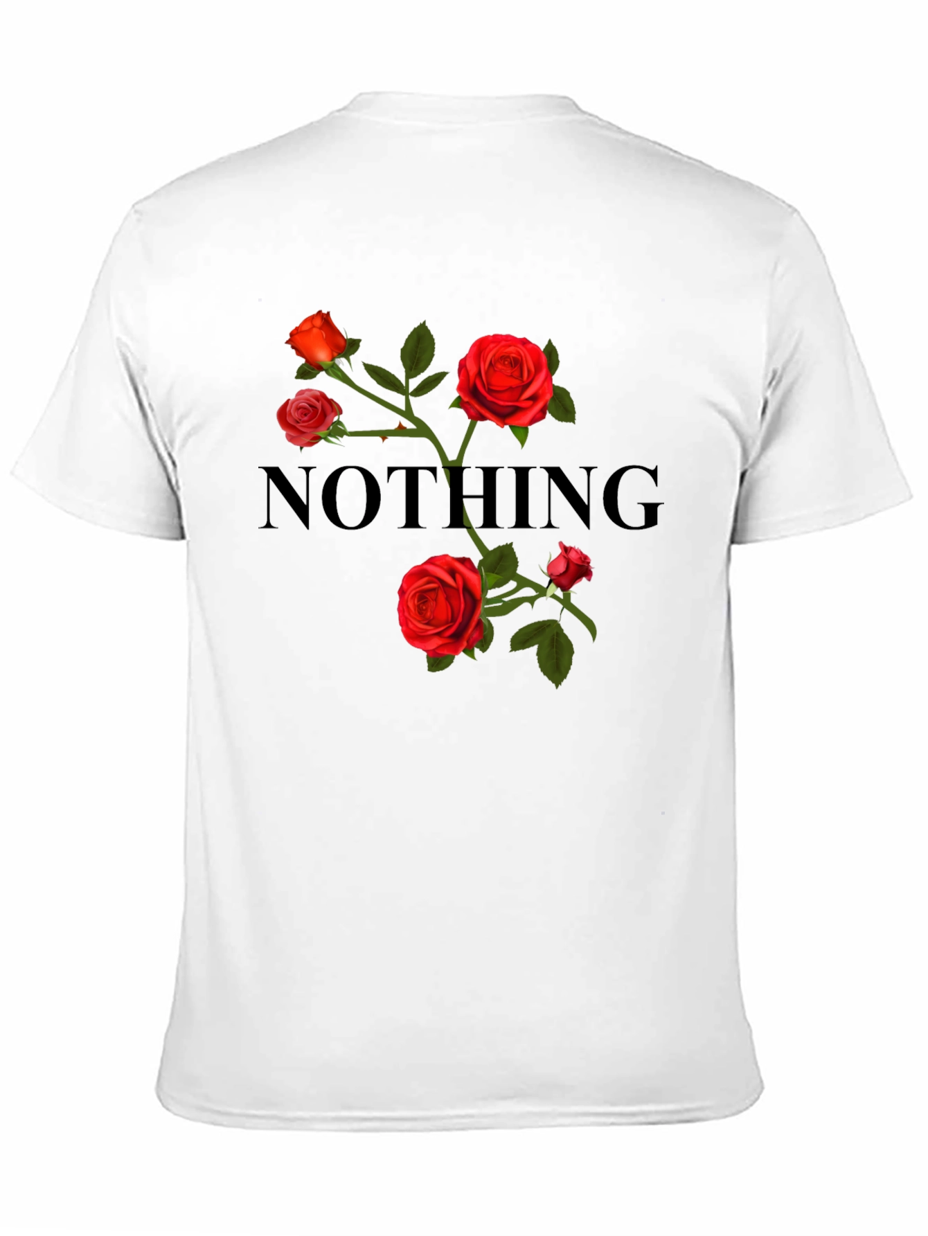 Nothing Roses Black T-Shirt