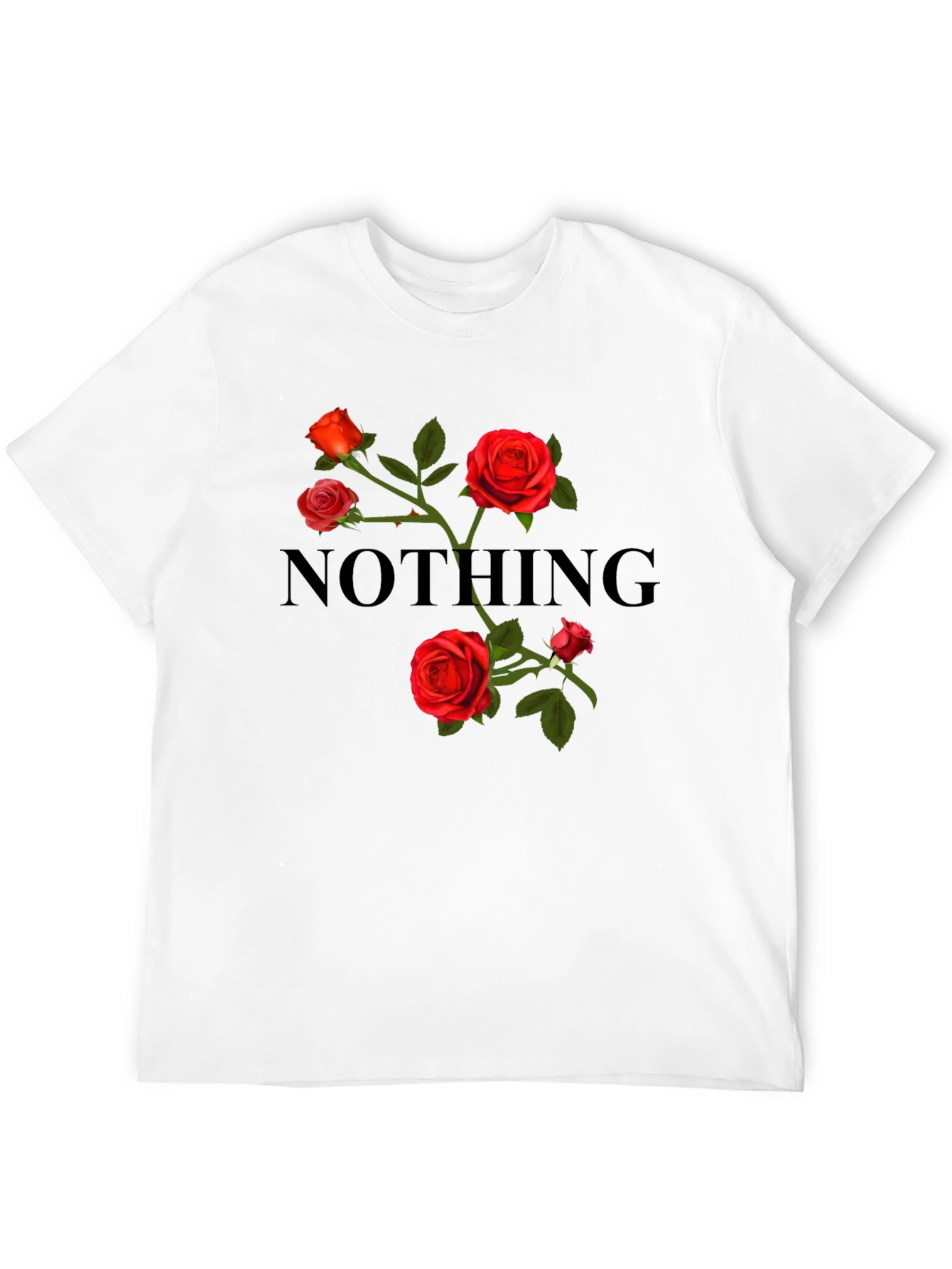 Nothing Roses Black T-Shirt