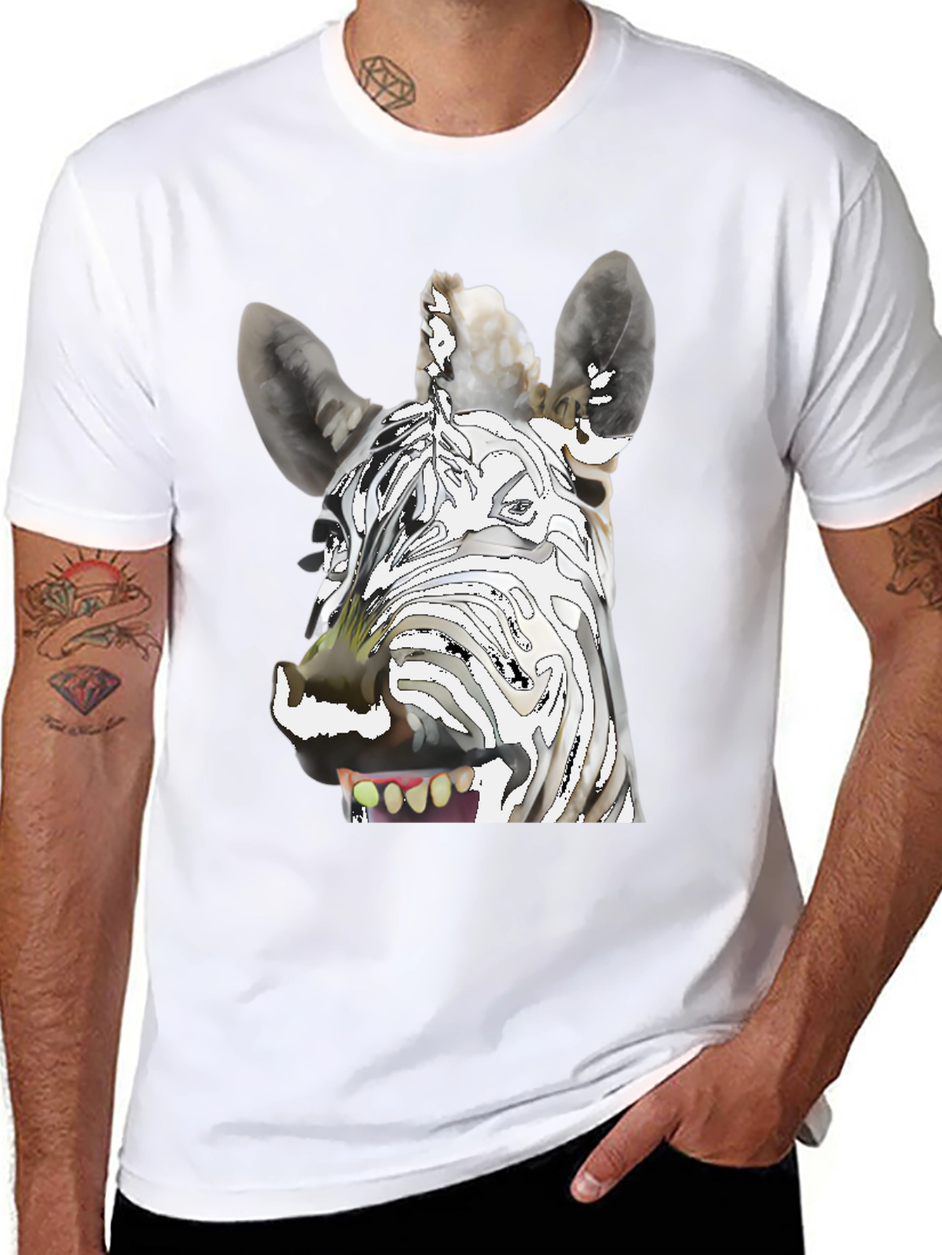 Zebra Graphic T-Shirt - Unique & Fun Design