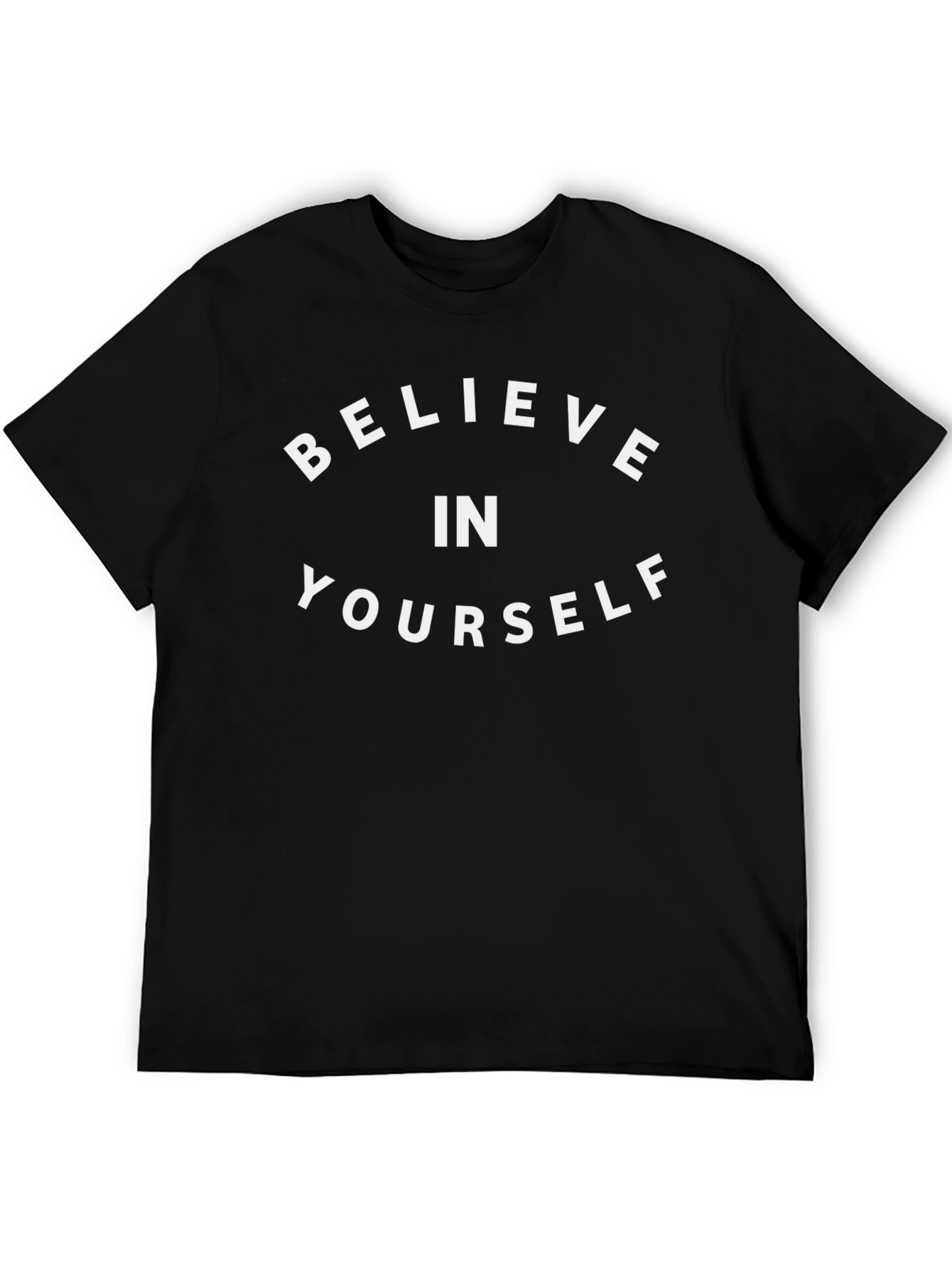 Believe In Yourself Graphic Tee - Black