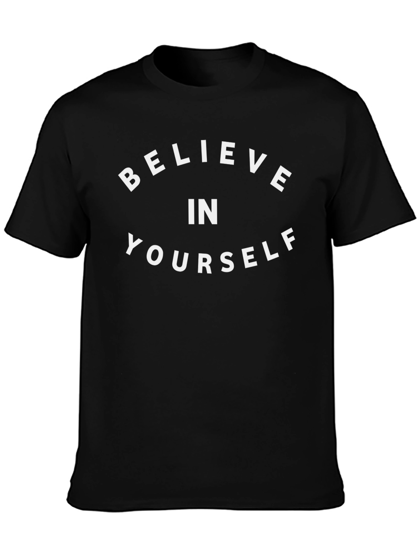 Believe In Yourself Graphic Tee - Black