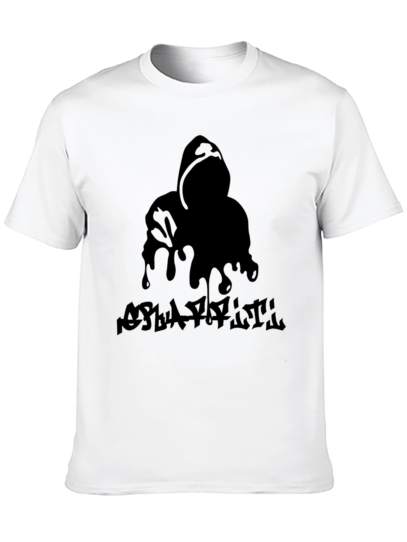 Hooded Graphic Print Tee