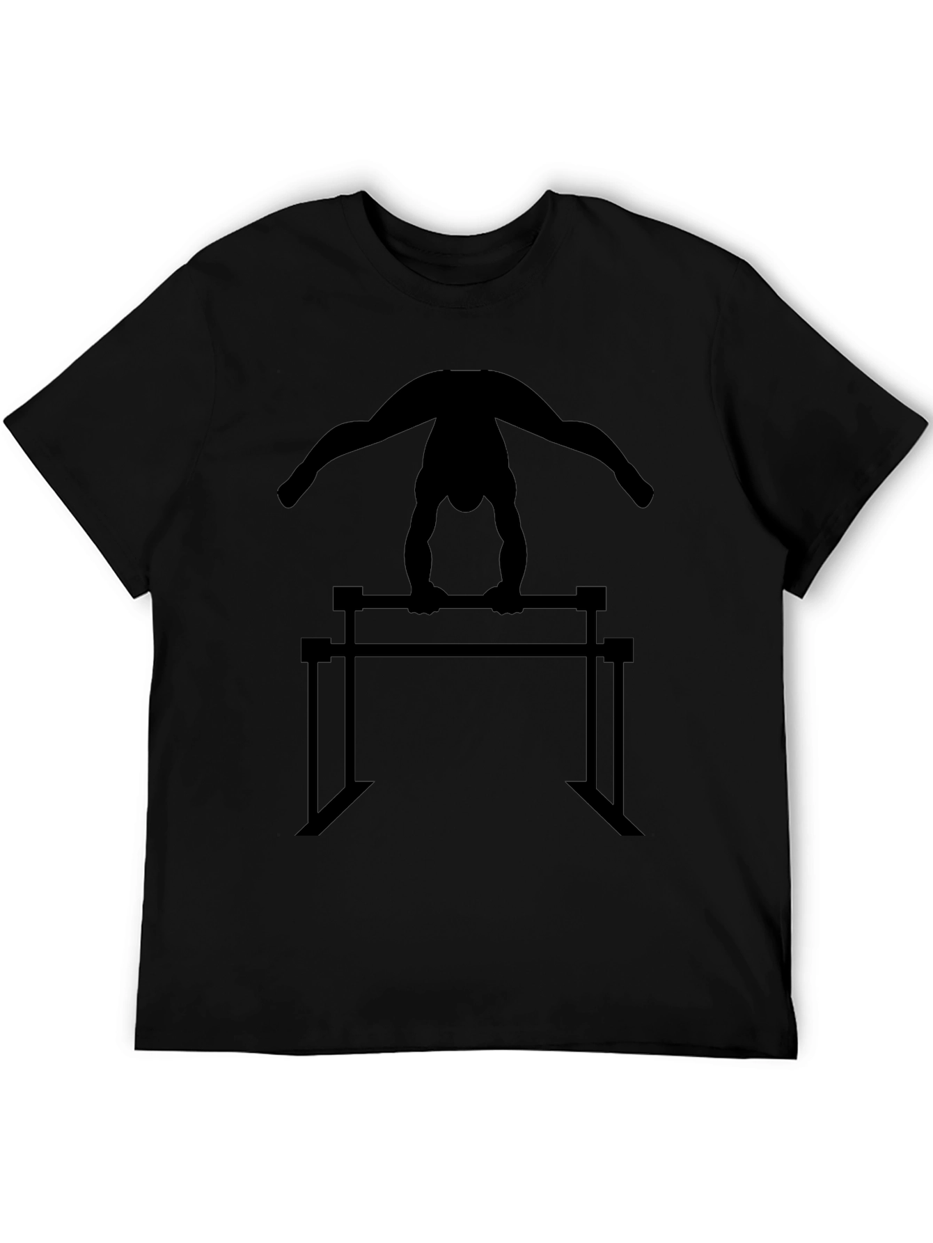 Gymnastics Silhouette T-Shirt - Parallel Bars Design