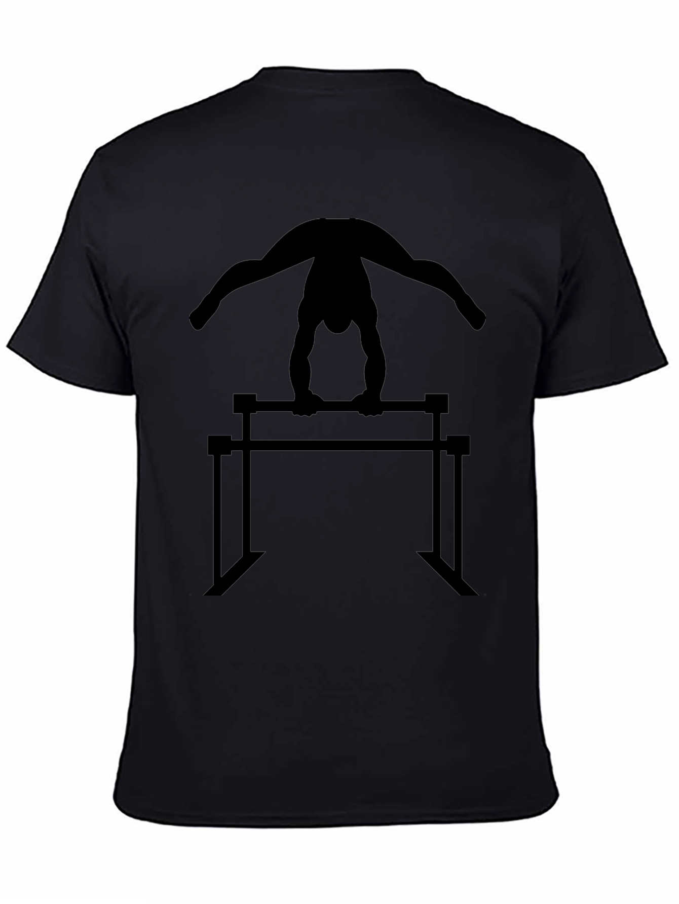 Gymnastics Silhouette T-Shirt - Parallel Bars Design