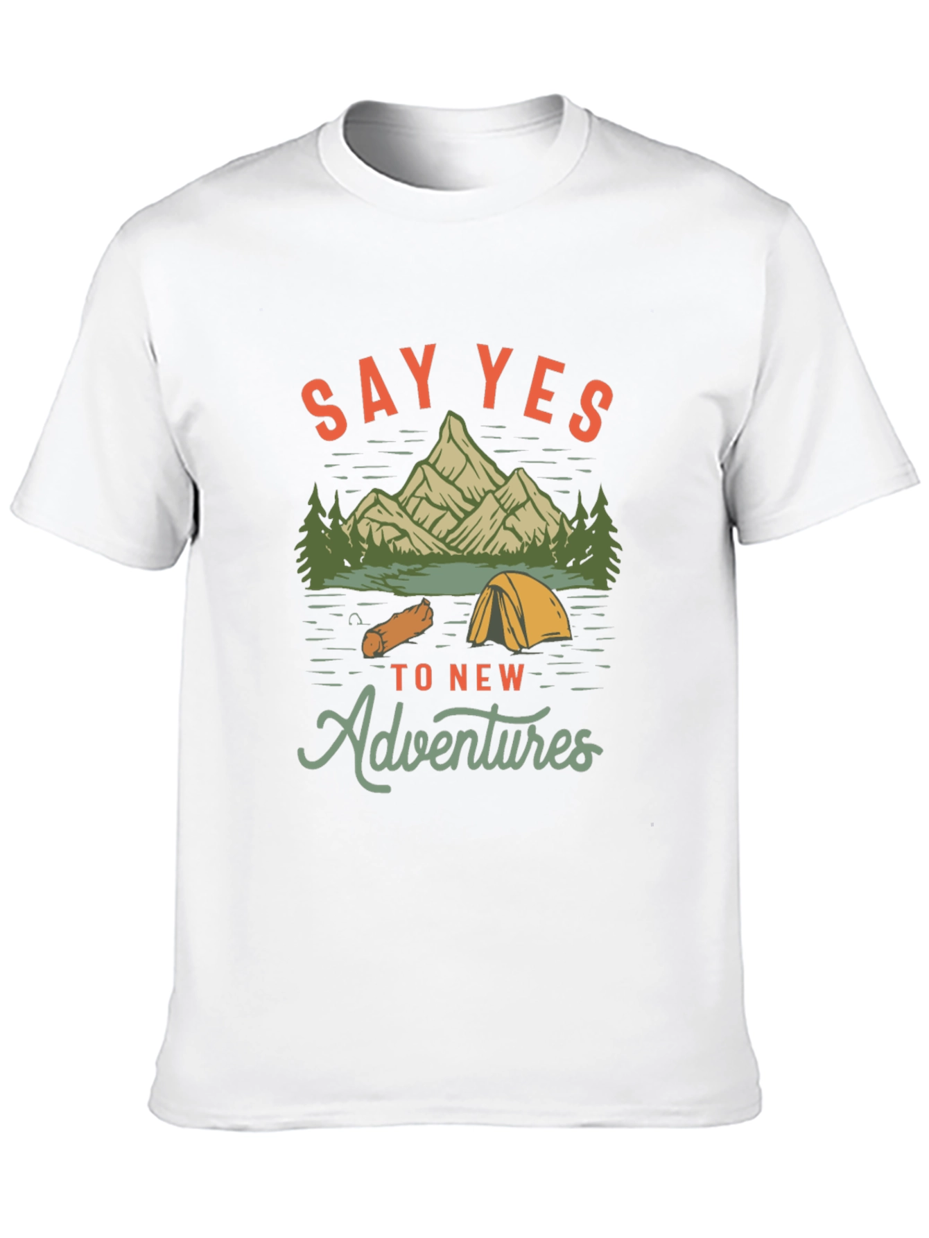 Adventure Awaits: Say Yes Black Graphic Tee