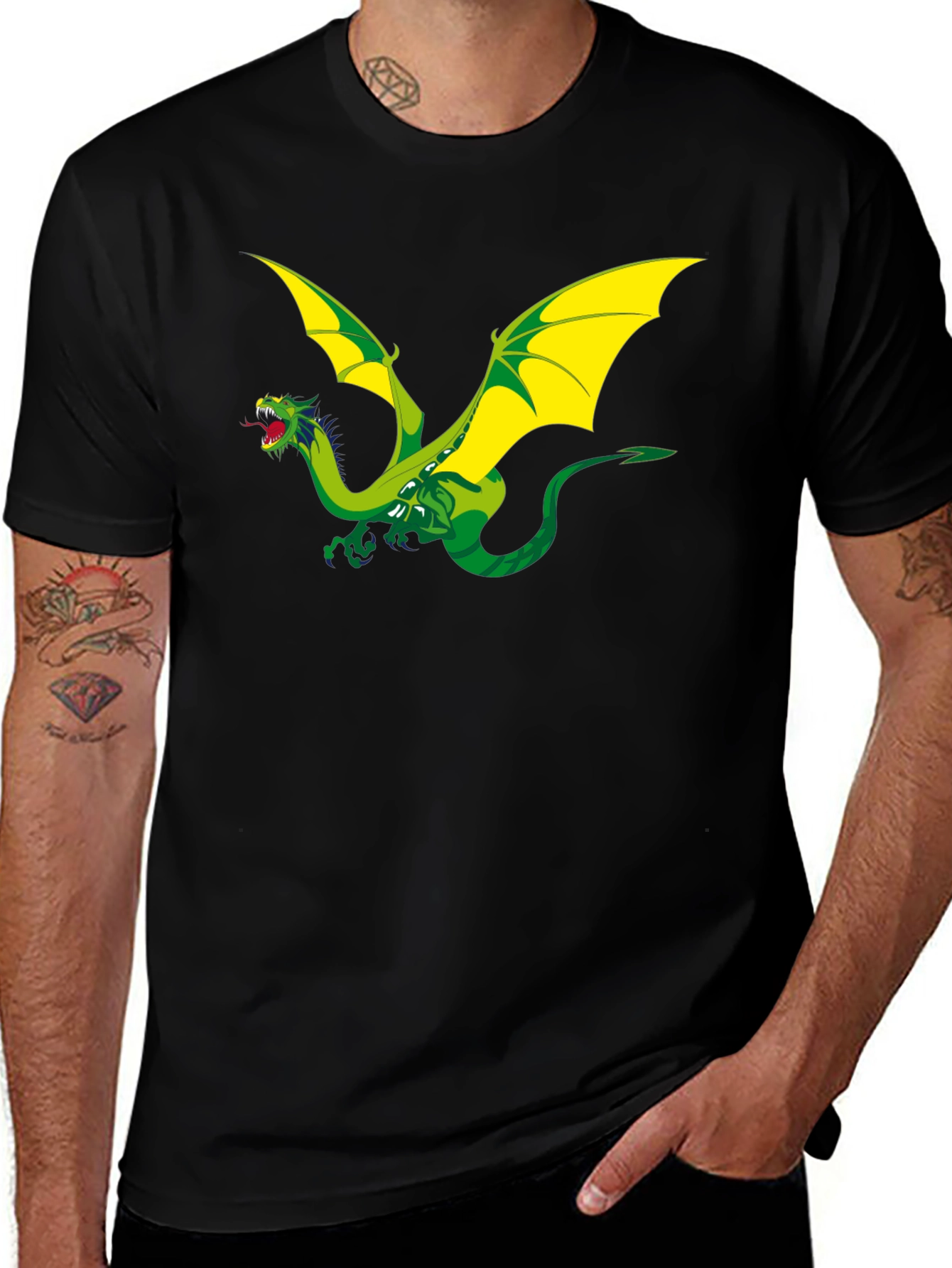 Dragon Graphic Black T-Shirt