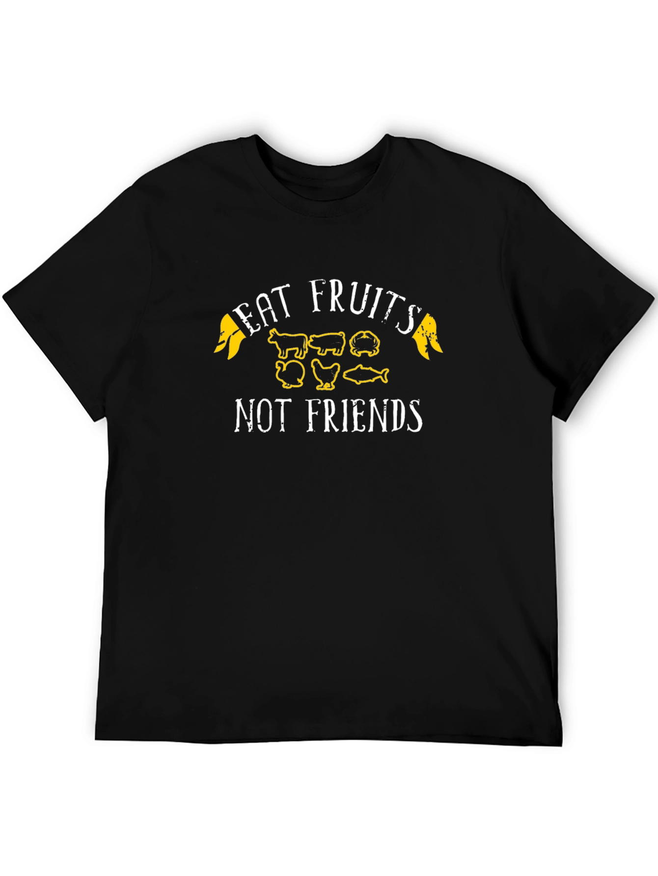 Eat Fruits Not Friends Vegan T-Shirt