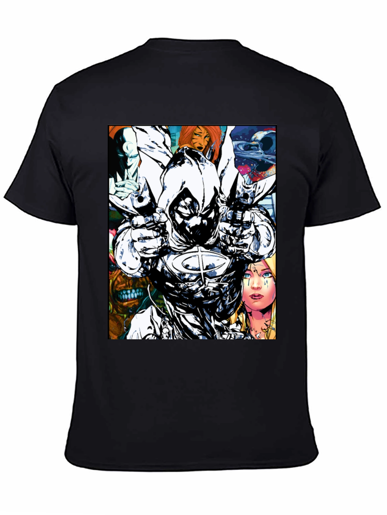 Moon Knight Graphic T-Shirt: Bold Comic Book Style