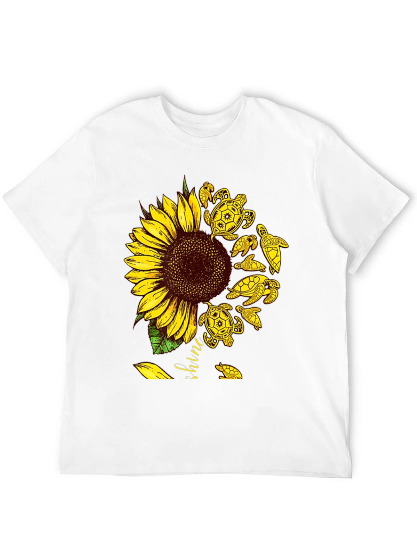 Sunflower Turtle Graphic Tee - Unisex