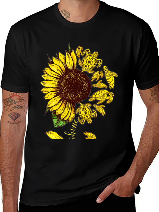 Sunflower Turtle Graphic Tee - Unisex