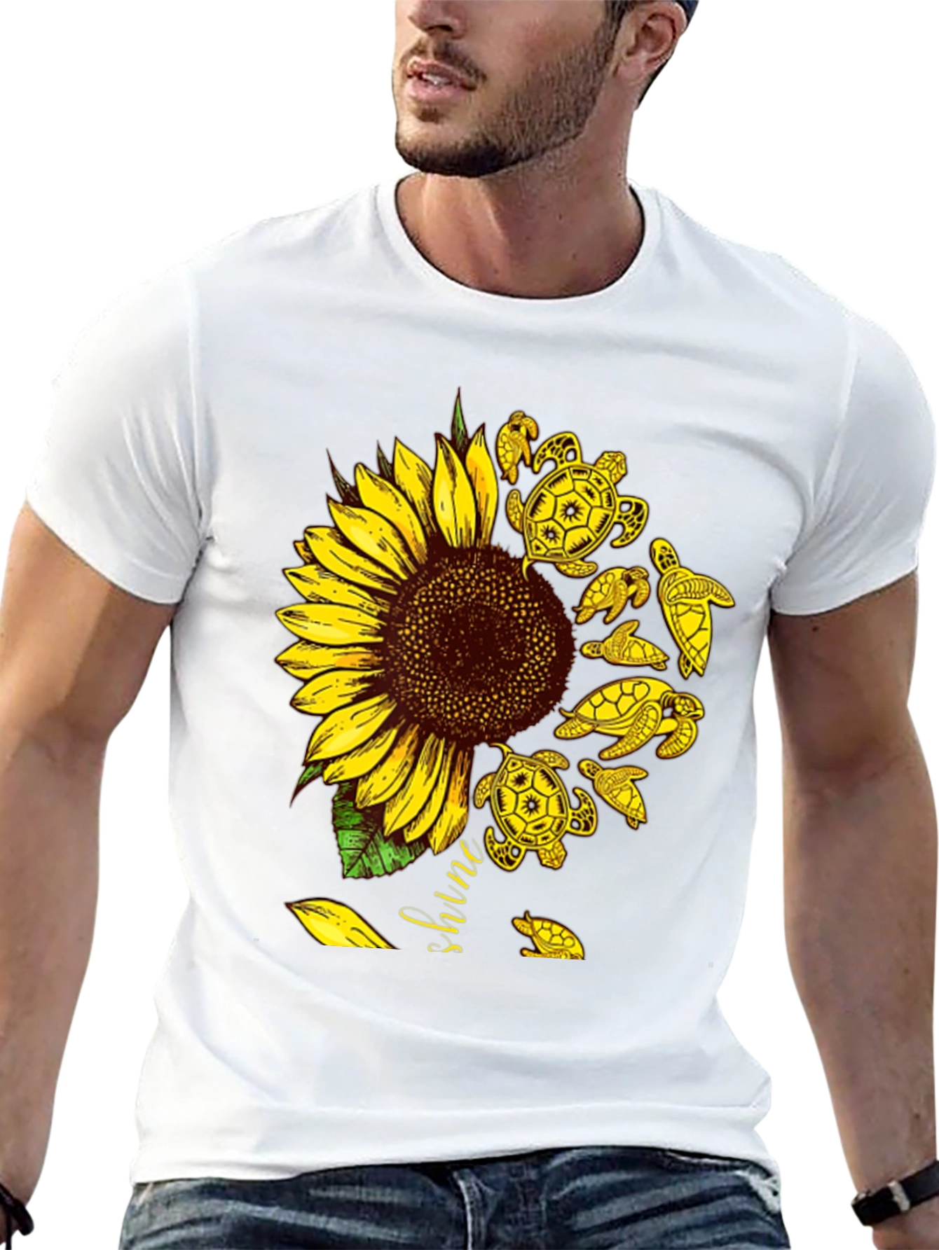 Sunflower Turtle Graphic Tee - Unisex