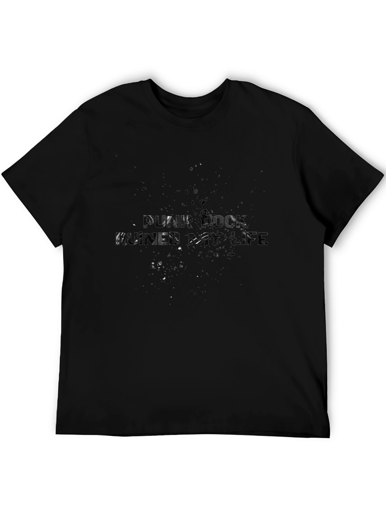 Mens Black Graphic T-Shirt