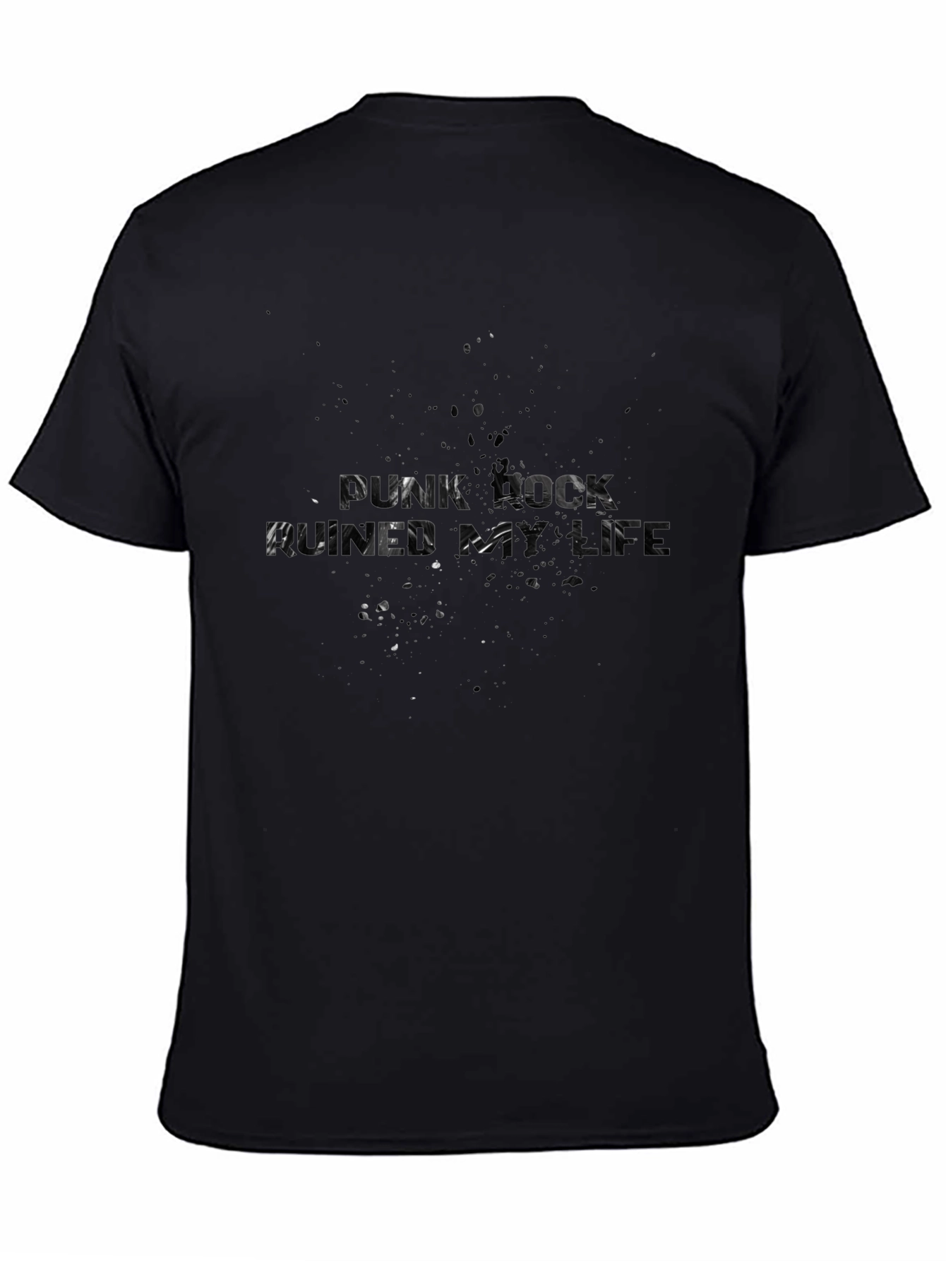 Mens Black Graphic T-Shirt