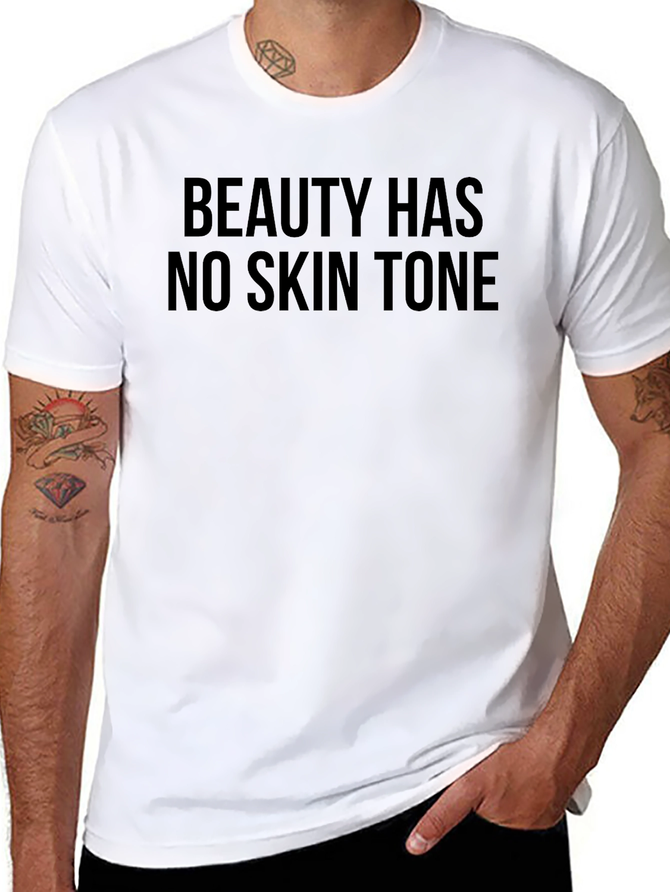 Beauty Has No Skin Tone Graphic Tee