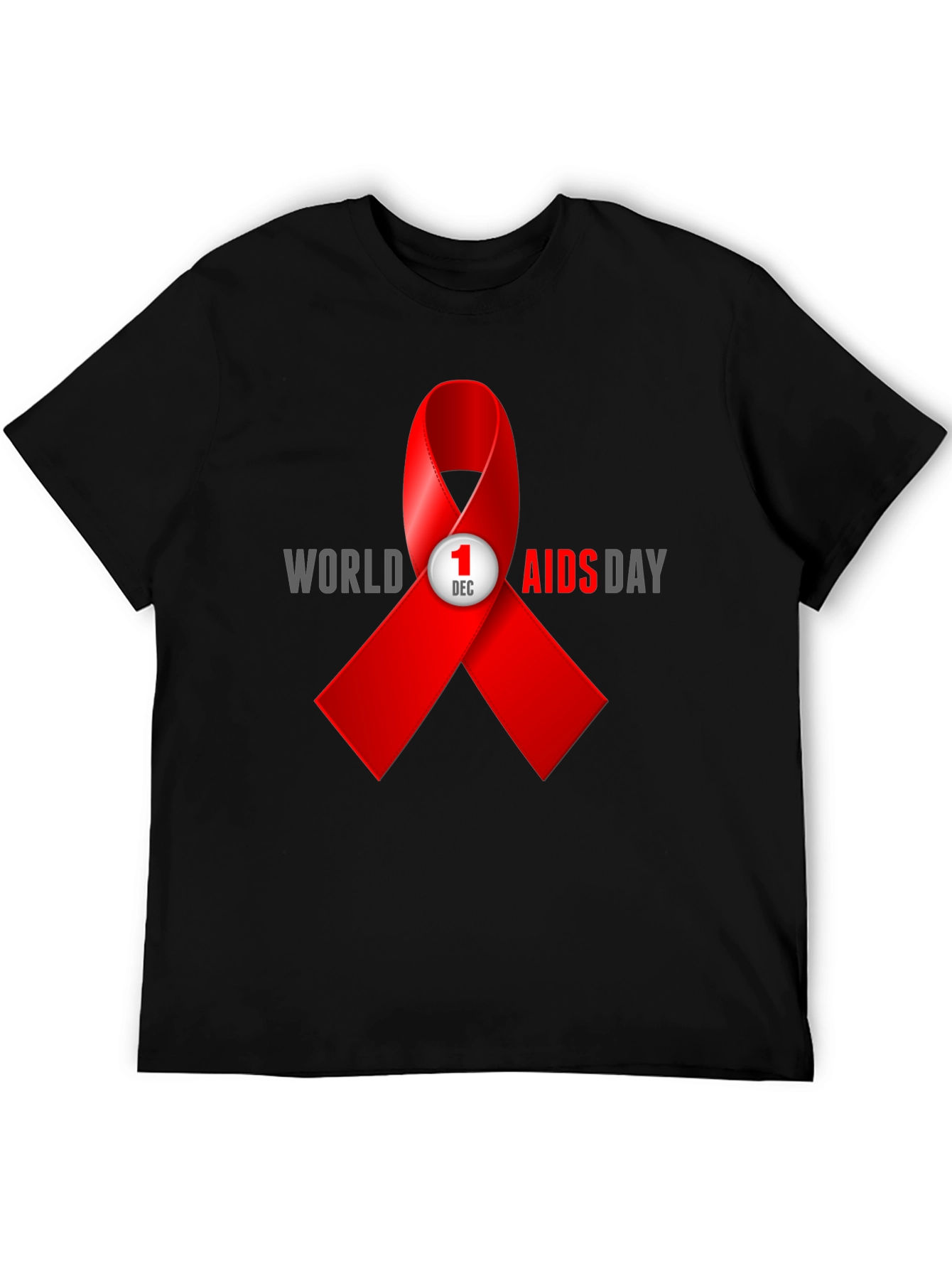 World AIDS Day T-Shirt - Awareness Ribbon Design