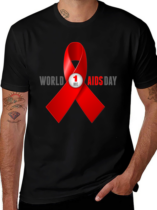 World AIDS Day T-Shirt - Awareness Ribbon Design