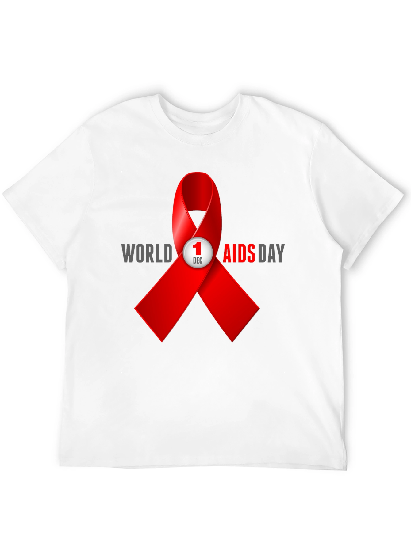 World AIDS Day T-Shirt - Awareness Ribbon Design