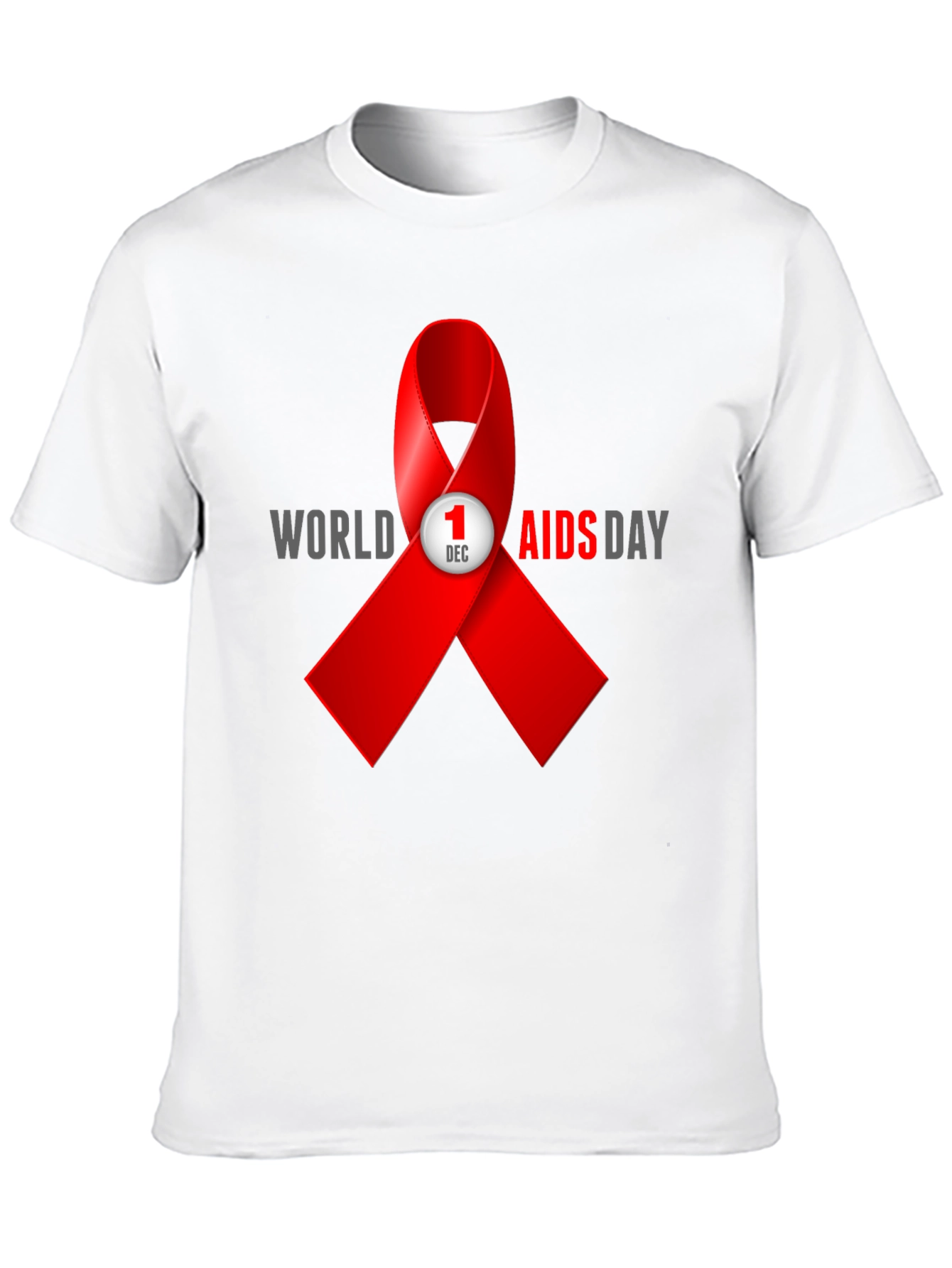 World AIDS Day T-Shirt - Awareness Ribbon Design