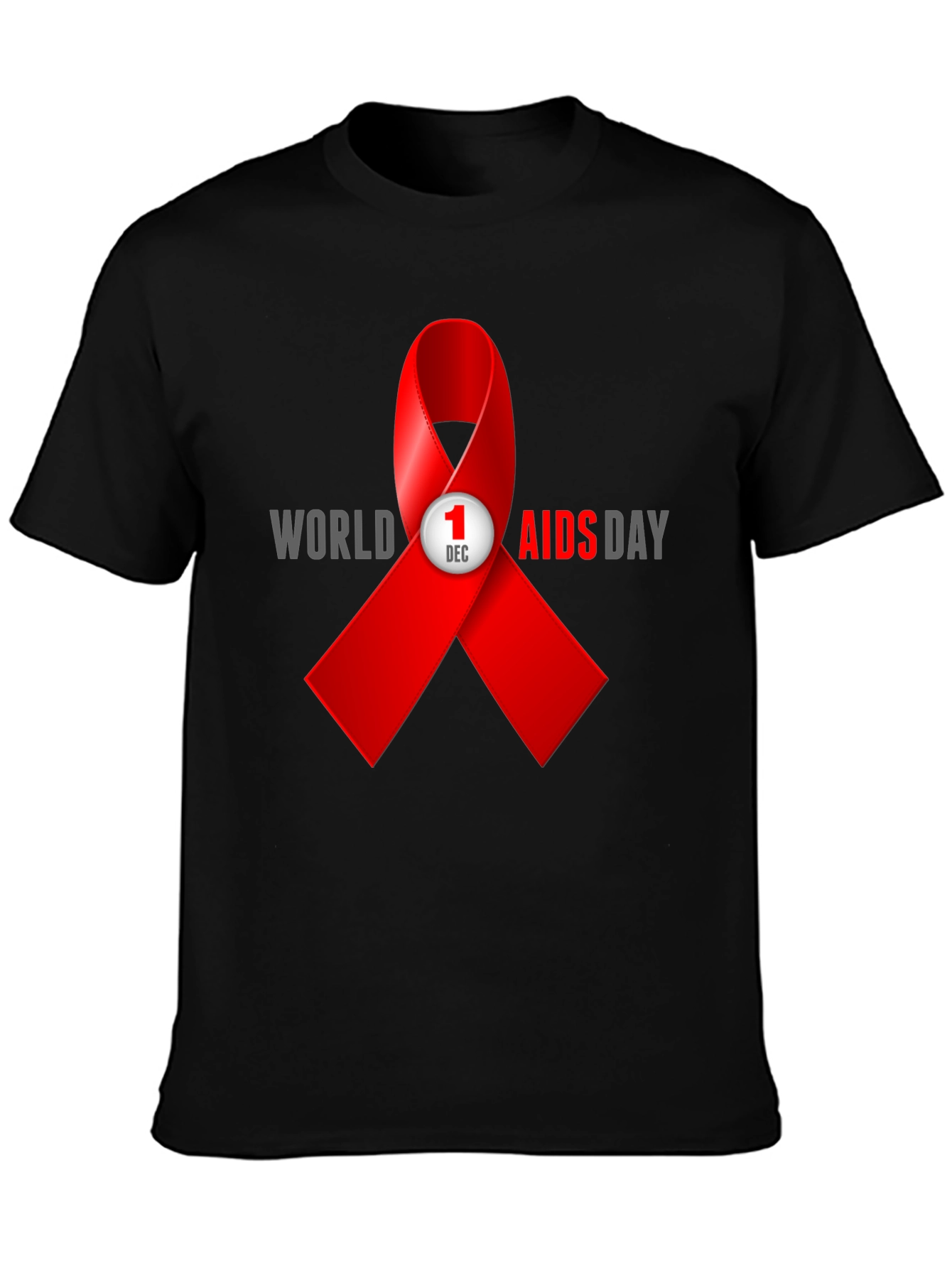 World AIDS Day T-Shirt - Awareness Ribbon Design